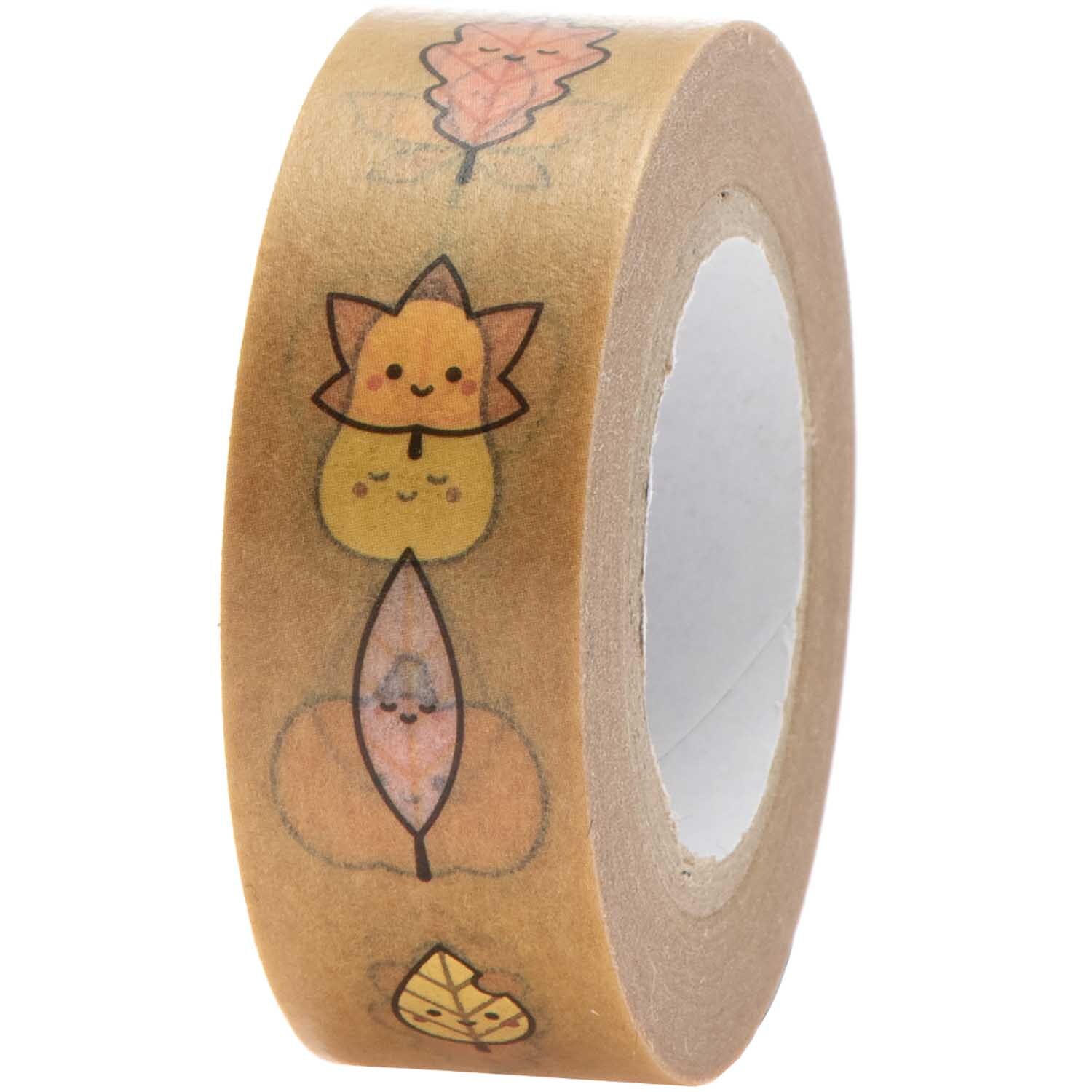 Paper Poetry Tape Blätter mit niedlichen Blattmotiven in warmen Herbstfarben von Rico Design.
