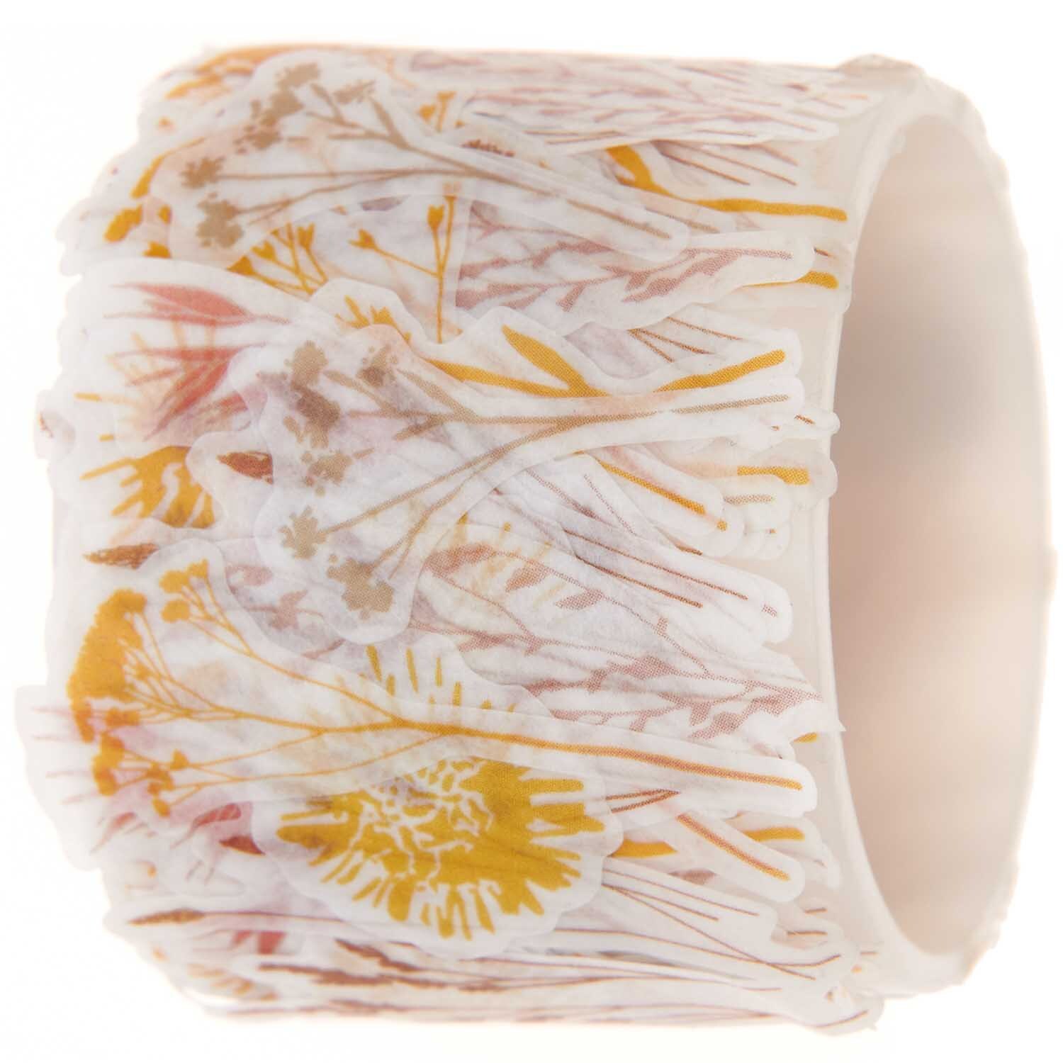 Washi Sticker Trockenblumen 200 Stück von Rico Design mit floralen Mustern in sanften Farben. Ideal für kreative Projekte und Dekorationen.