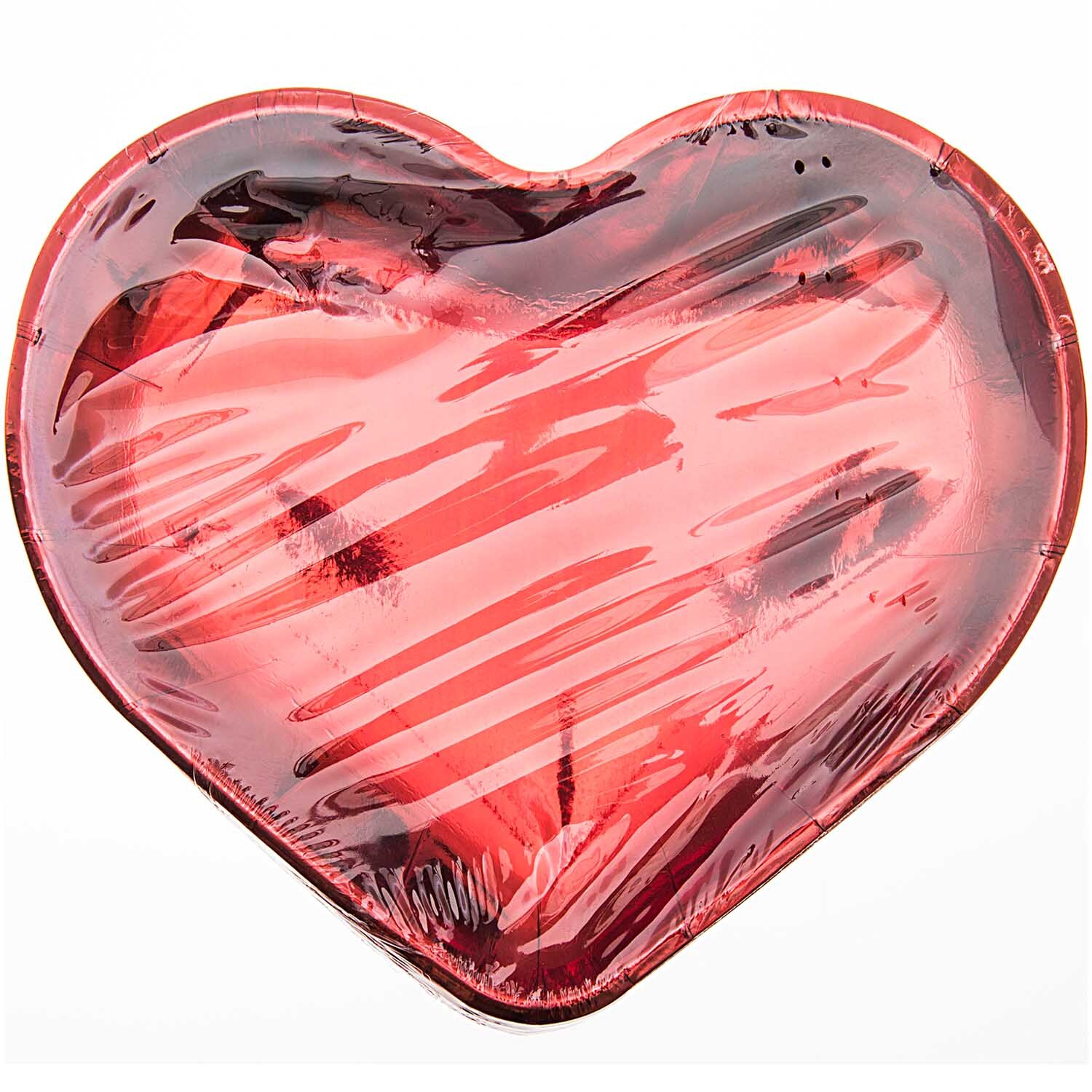 Pappteller Herz rot 20,8x18,5cm von Rico Design