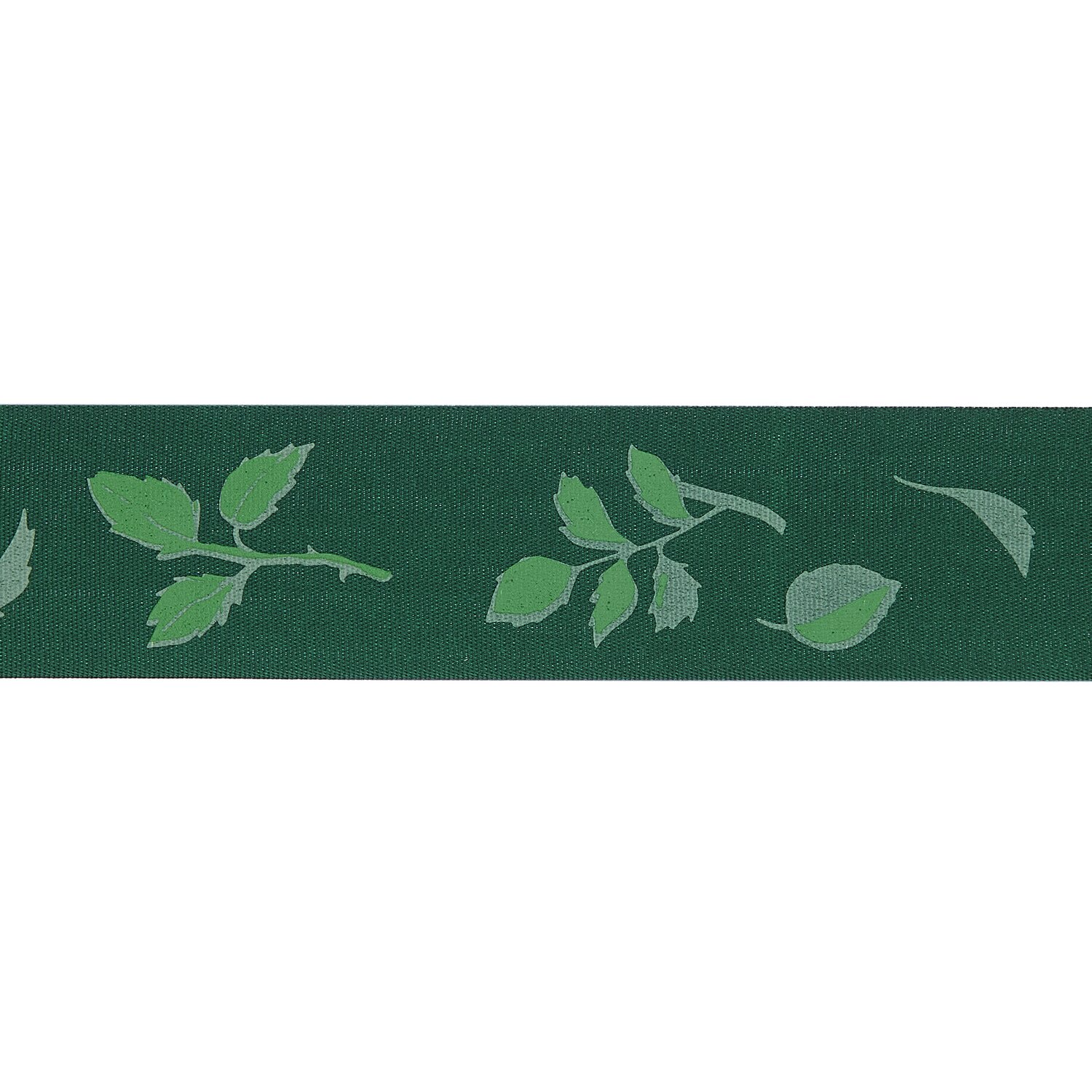 Paper Poetry Taftband Blätter mit Blattmuster, 38mm breit, 3m lang, von Rico Design. Ideal für kreative Dekorationen.