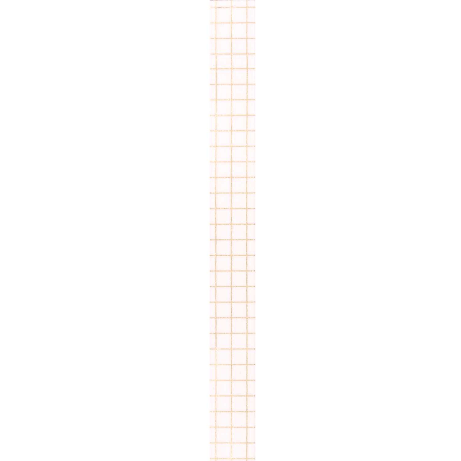 Paper Poetry Tape kariert weiß-gold 1,5cm 10m von Rico Design Paper Poetry Tape kariert weiß-gold, 1,5 cm breit, 10 m lang, von Rico Design, auf weißem Hintergrund.
