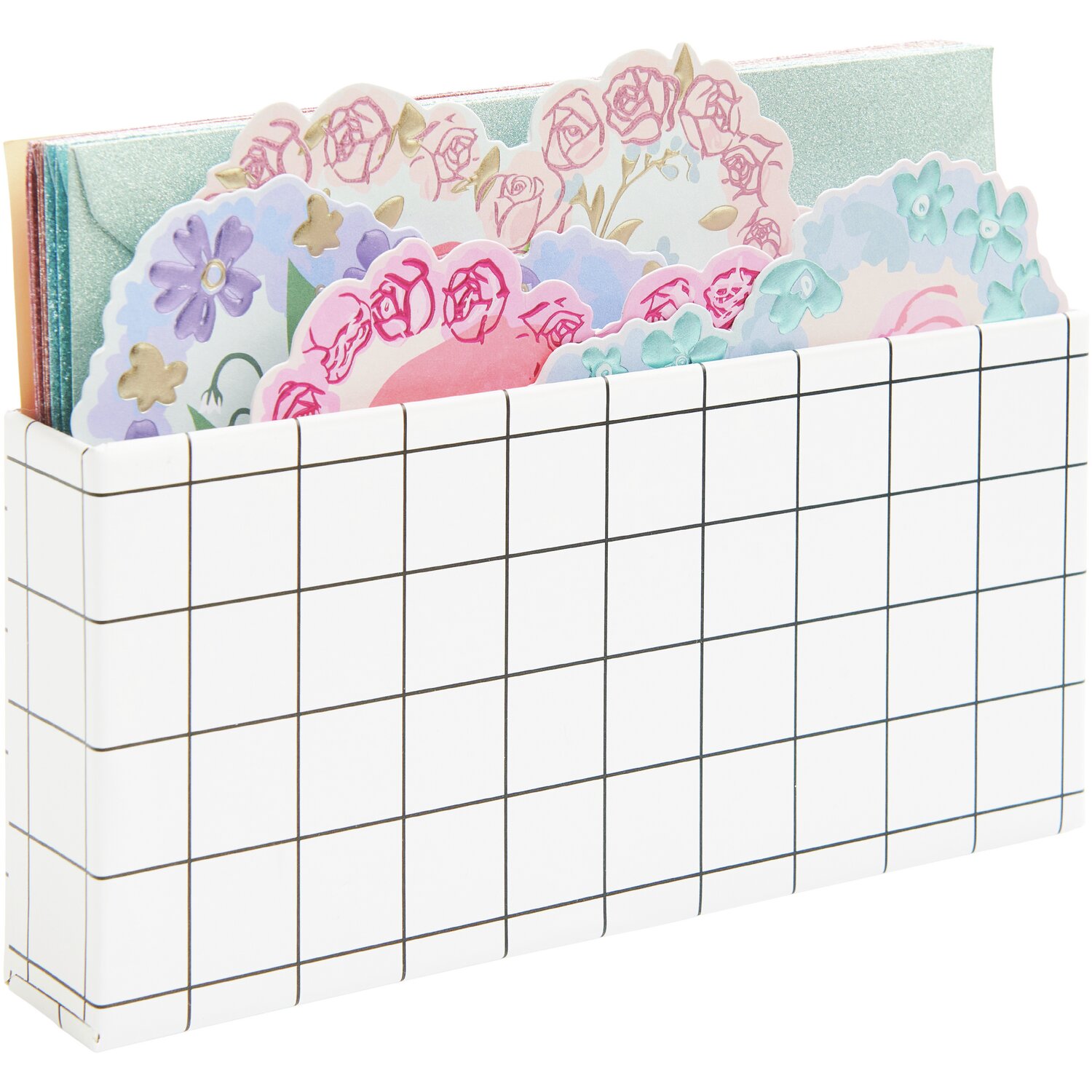 Paper Poetry Kartenset La Vie en Rose Herzen 16-teilig von Rico Design Paper Poetry Kartenset La Vie en Rose Herzen: 16-teiliges Set mit floralen Karten in einer stilvollen, karierten Box von Rico Design.