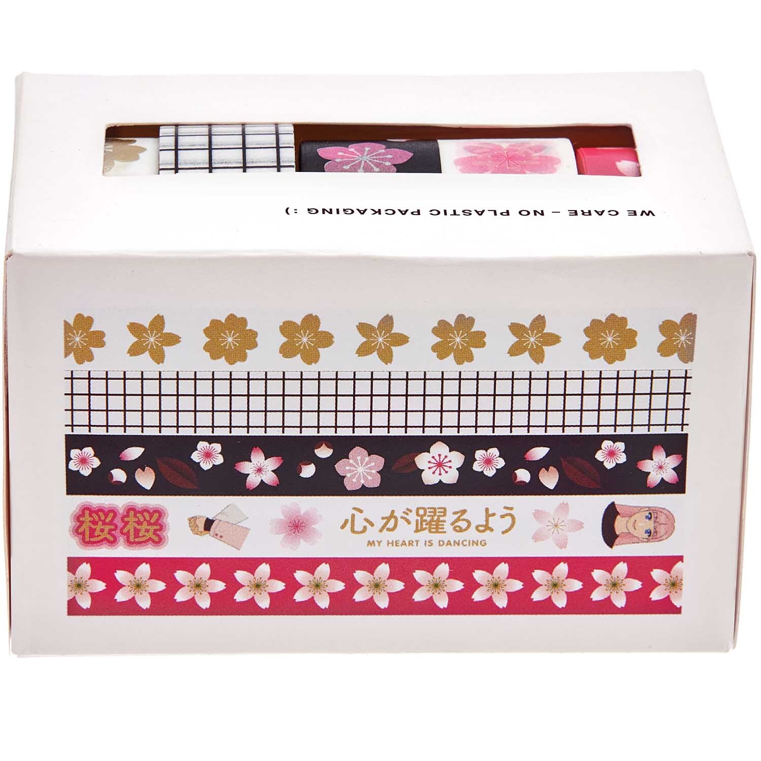 Paper Poetry Tape Set Manga 5-teilig von Rico Design Paper Poetry Tape Set Manga, 5-teilig, zeigt dekorative Bänder mit Blumen- und Manga-Motiven. Ideal für kreative Projekte.