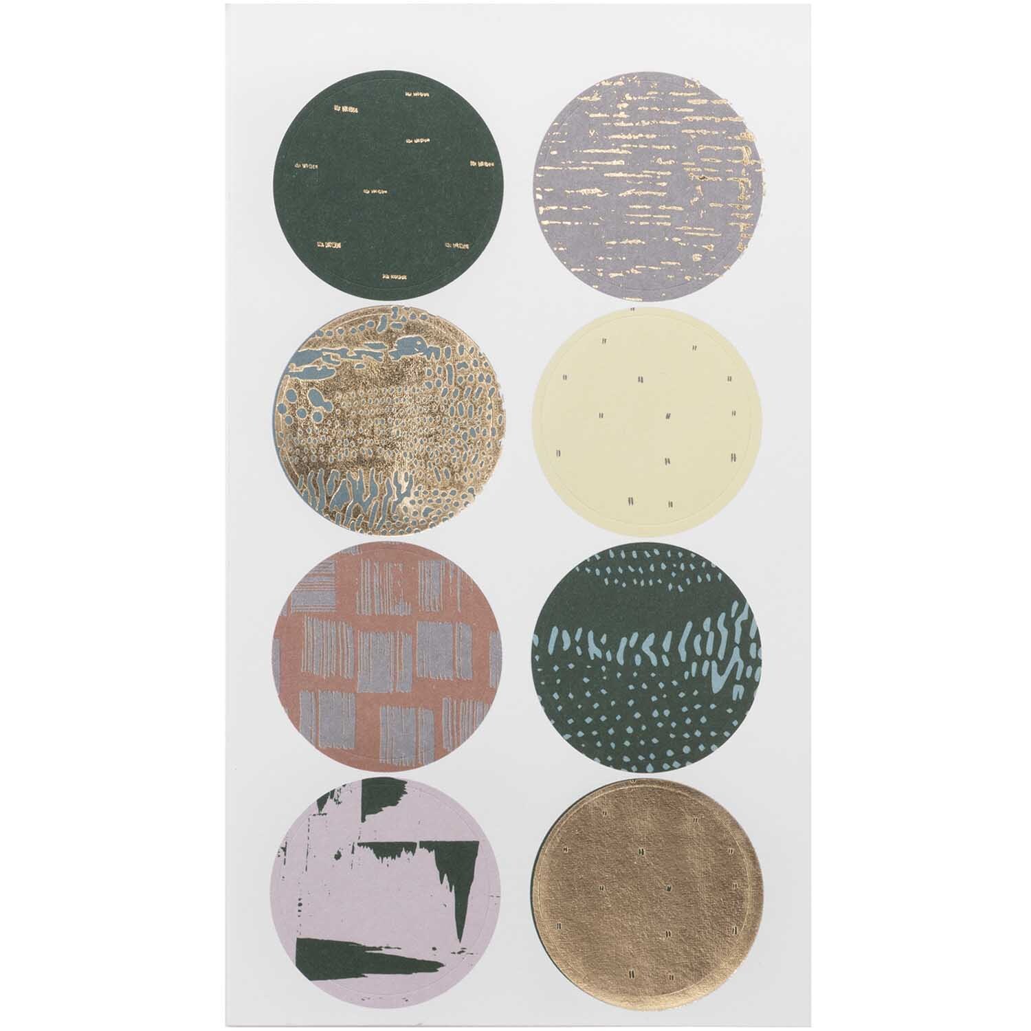 Paper Poetry Sticker Struktur grün 4 Blatt von Rico Design
