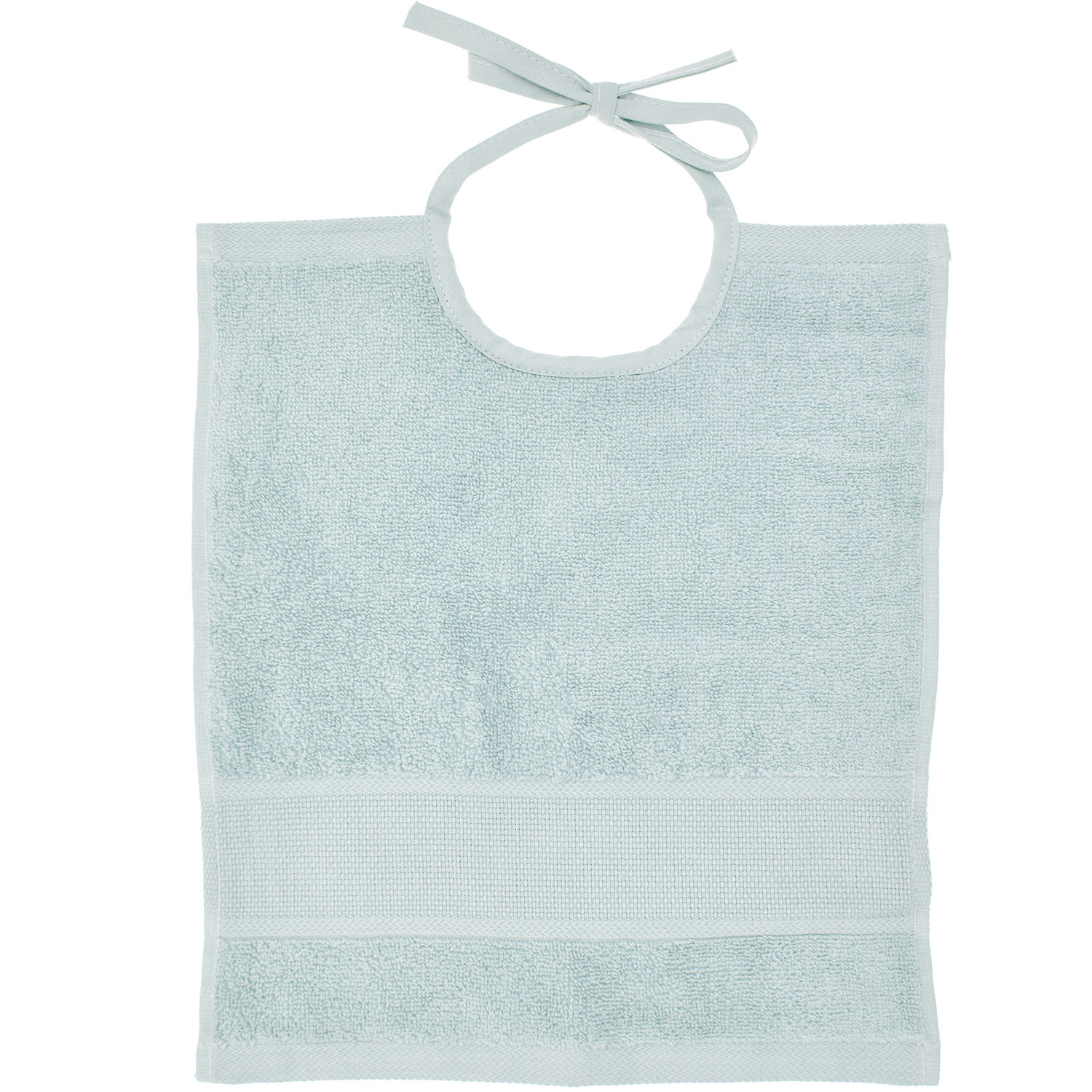 Lätzchen in Mint von Rico Design, 30x34cm, GOTS-zertifiziert. Weiches Material mit Bindeband.