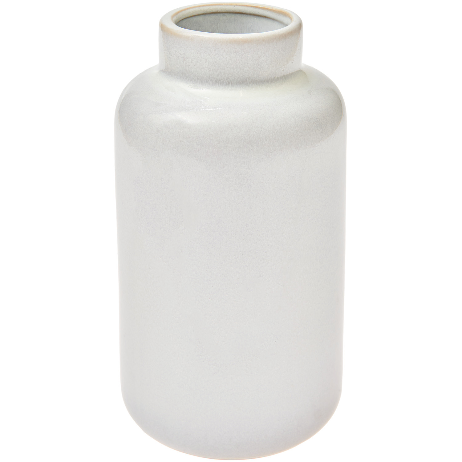 Porzellanvase in Altweiß, Ø10x18cm. Schlichte, elegante Form, ideal für moderne Wohnräume.