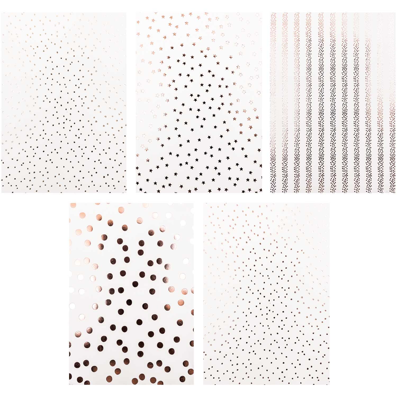 Paper Poetry Motivpapier Block Punkte 270g/m² 20 Blatt Hot Foil von Rico Design Paper Poetry Motivpapier Block mit Punkten und Streifen, 270g/m², 20 Blatt, von Rico Design. Ideal für kreative Projekte.