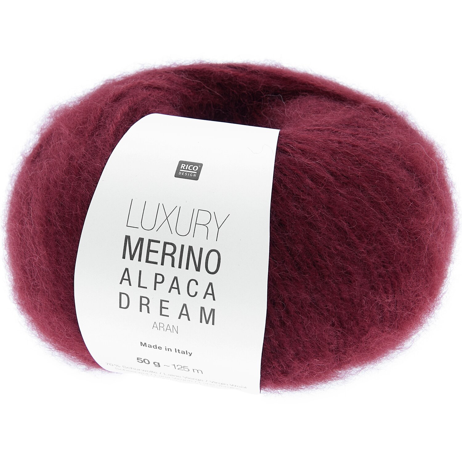 Luxe Mérinos Alpaca Dream aran 50g 125m Couleur Bordeaux from Rico Design Luxe Mérinos Alpaca Dream aran 50g 125m Couleur Bordeaux from Rico Design
