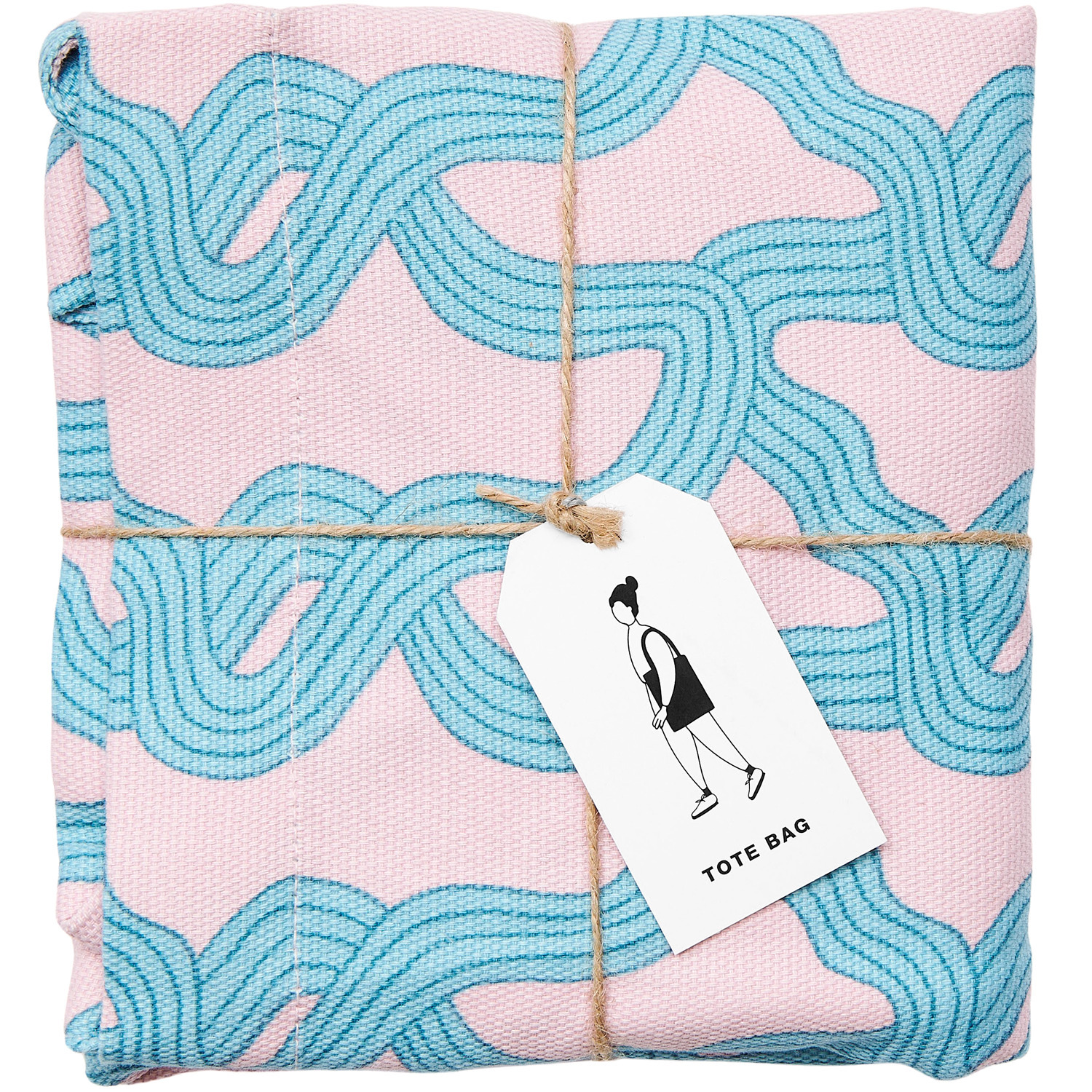 Canvas-Shopper Myzel Rosa 38x40x13cm von Rico Design
