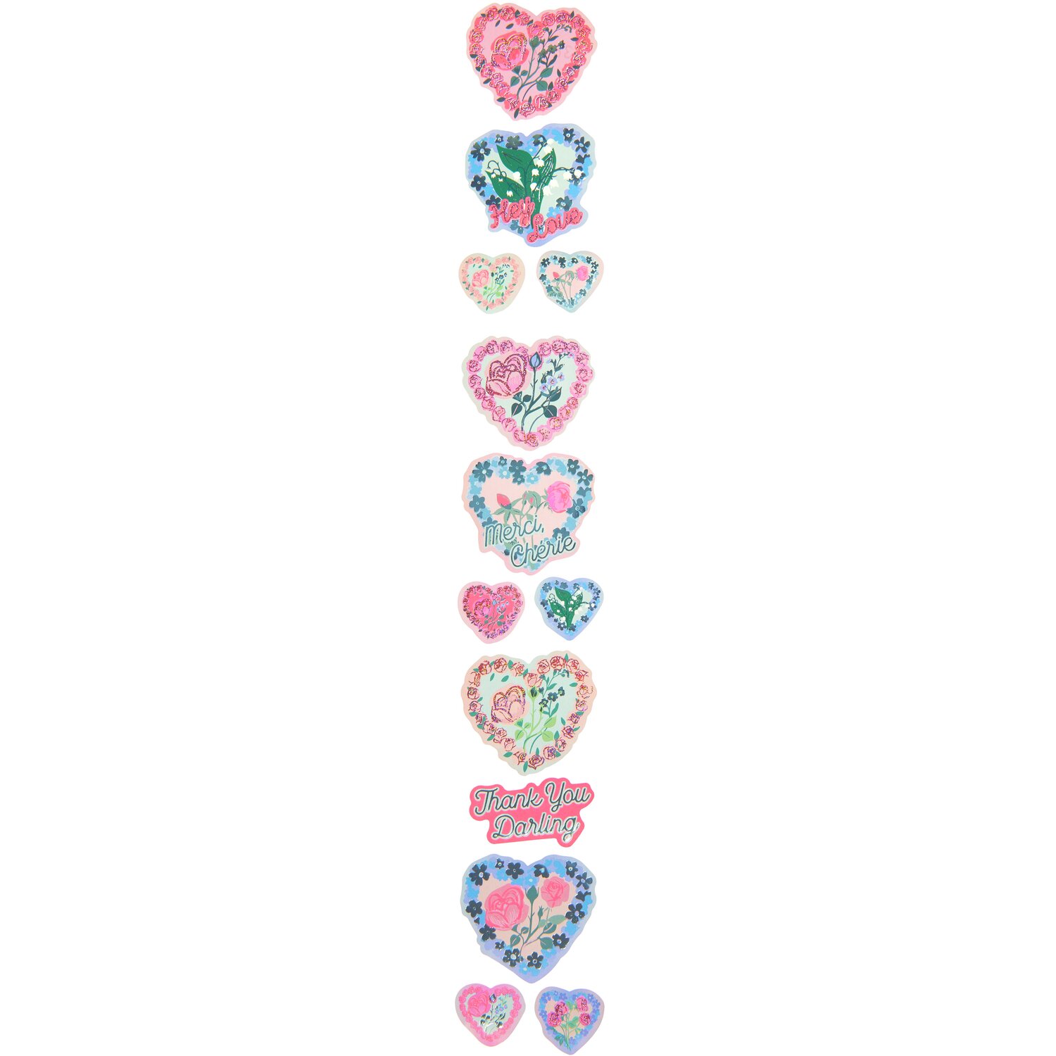 Paper Poetry Sticker Herzen 100 Stück von Rico Design Paper Poetry Sticker Herzen von Rico Design, 100 Stück, mit bunten Herzmotiven in verschiedenen Designs.