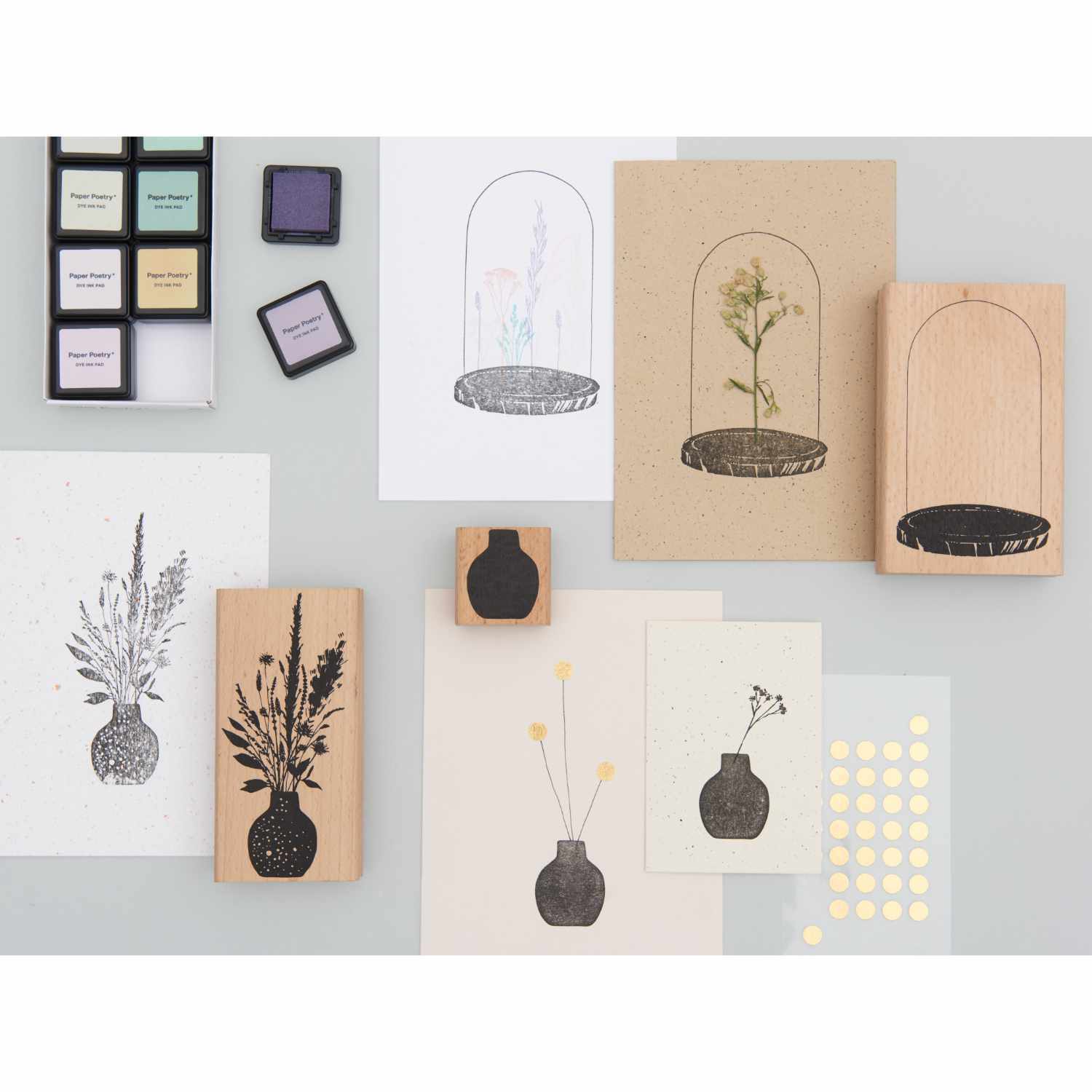 Paper Poetry Stempel Glasglocke 7,5x12cm von Rico Design