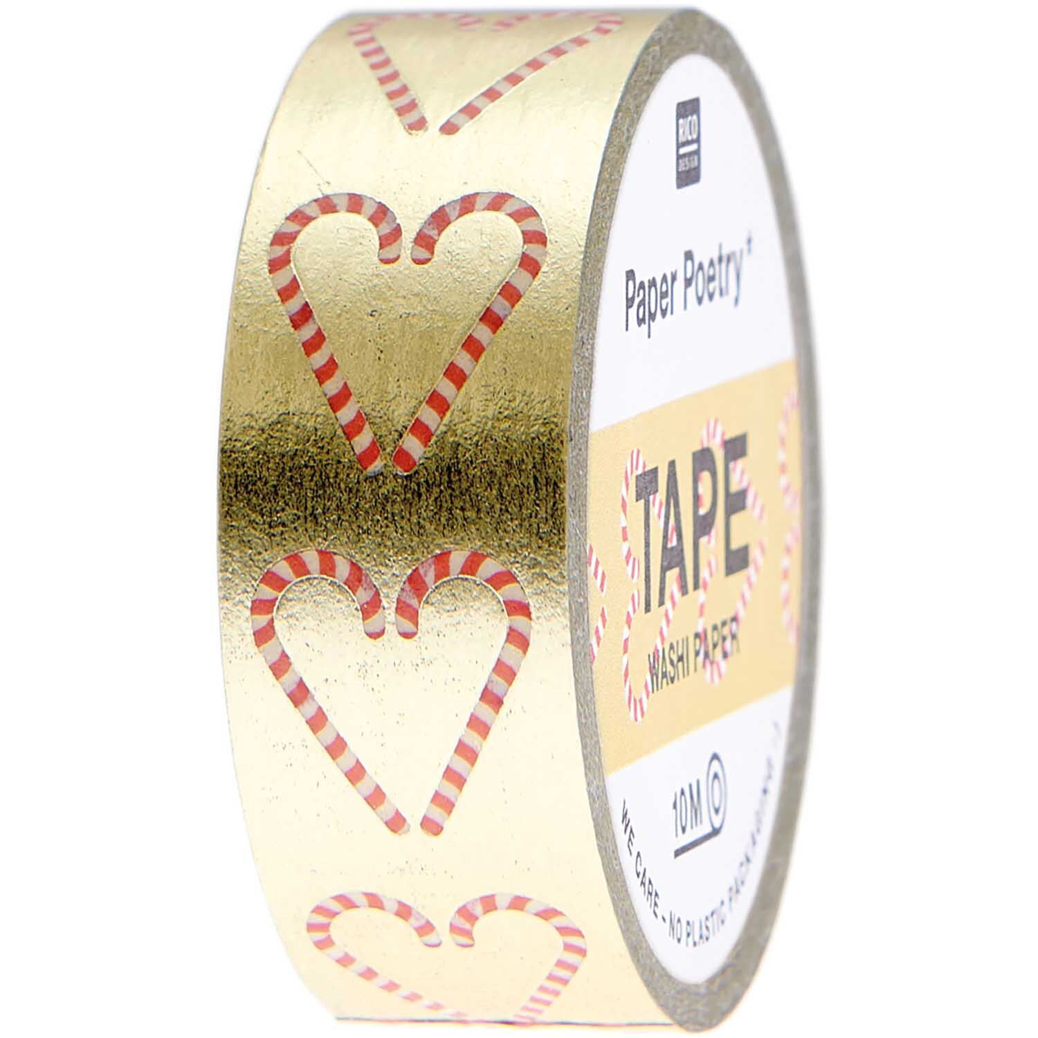 Paper Poetry Tape Candy Cane 1,5cm 10m von Rico Design