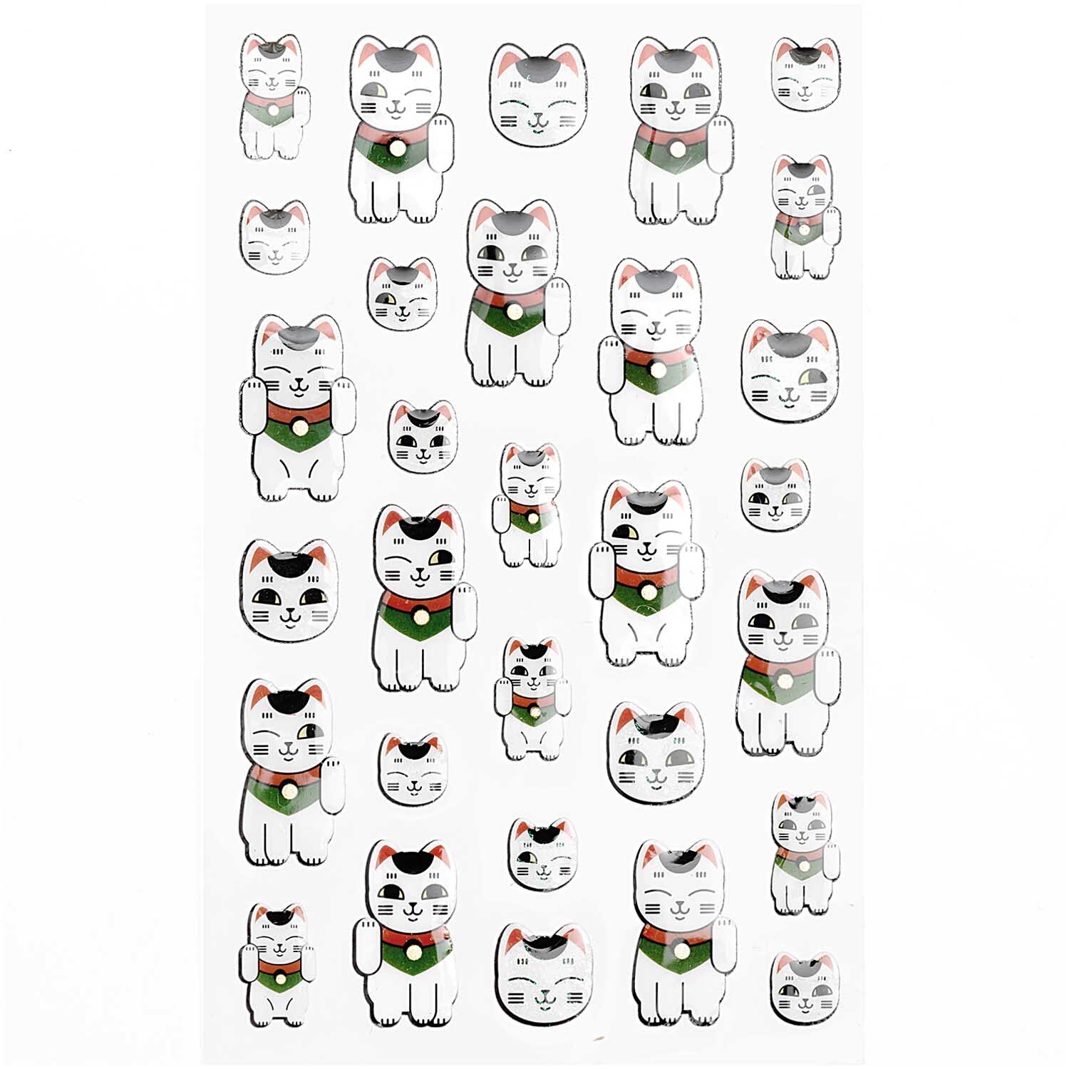 Paper Poetry Gelsticker Jardin Japonais Winkekatzen von Rico Design