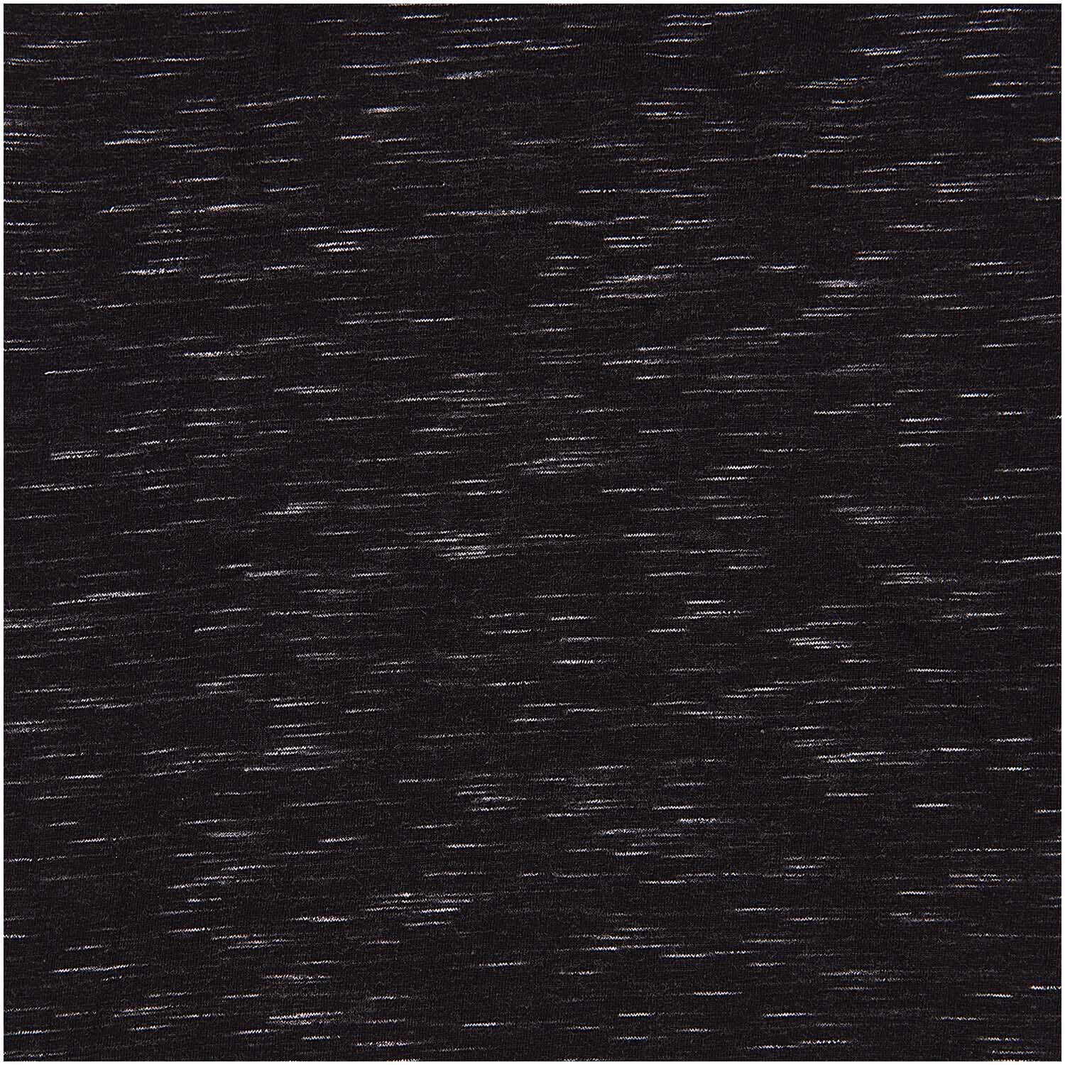 Meterware Jersey schwarz-weiß von Rico Design zeigt ein feines, schwarz-weißes Muster auf Stoff. Ideal für kreative Nähprojekte.