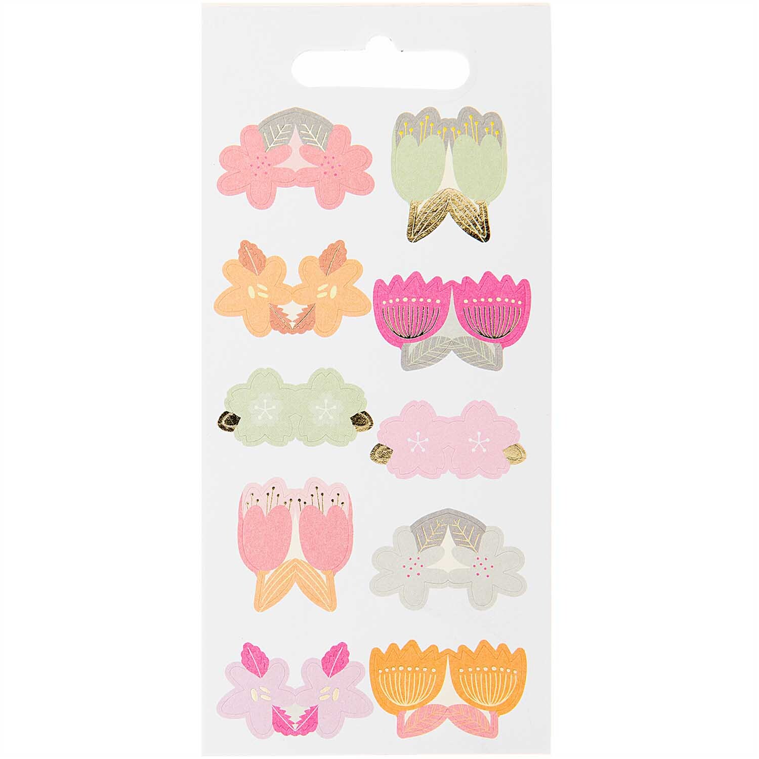 Paper Poetry Stickerbuch Register Blumen 10 Blatt von Rico Design