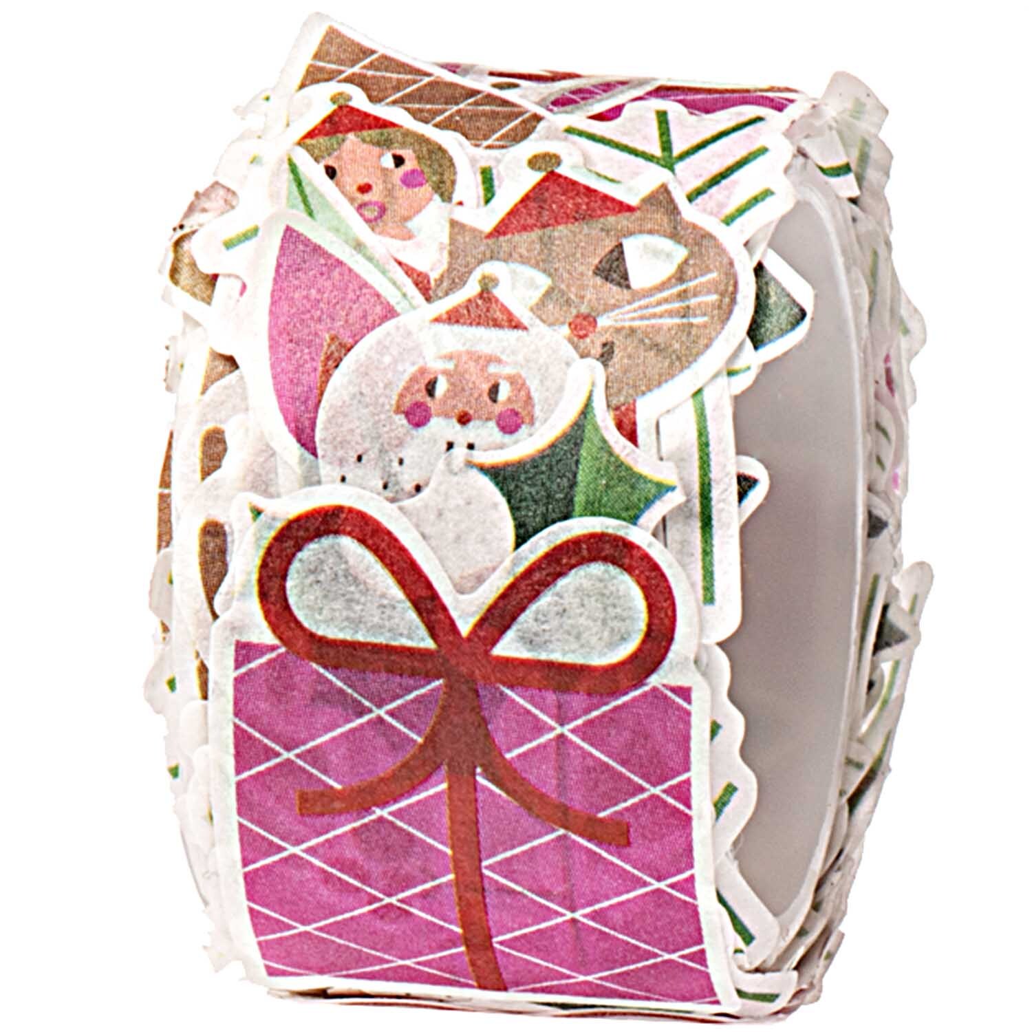 Paper Poetry Washisticker Weihnachtsmotive 200 Stück mit festlichen Designs und bunten Farben, ideal für kreative Weihnachtsdekorationen.