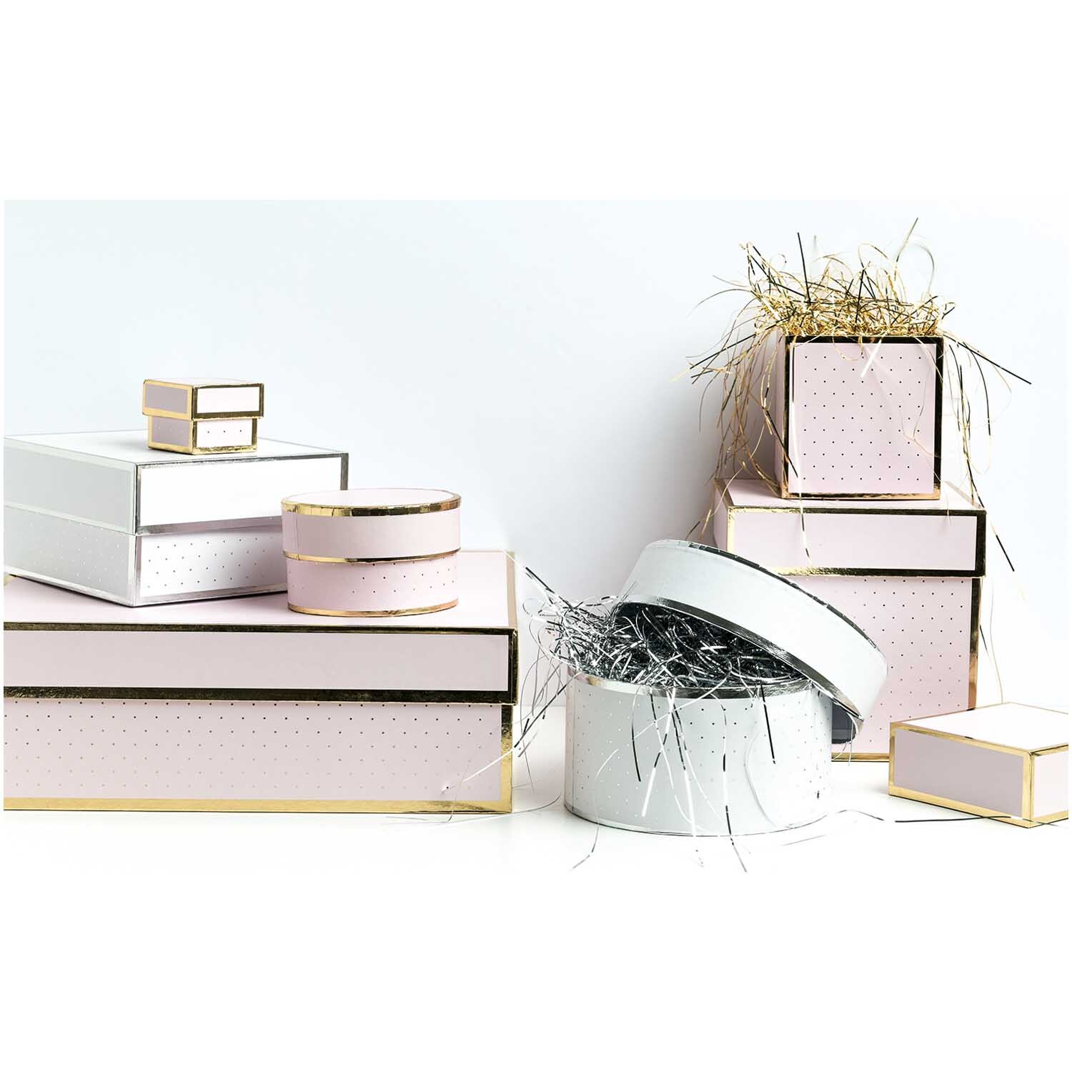 Paper Poetry Geschenkschachtel rund rosa von Rico Design