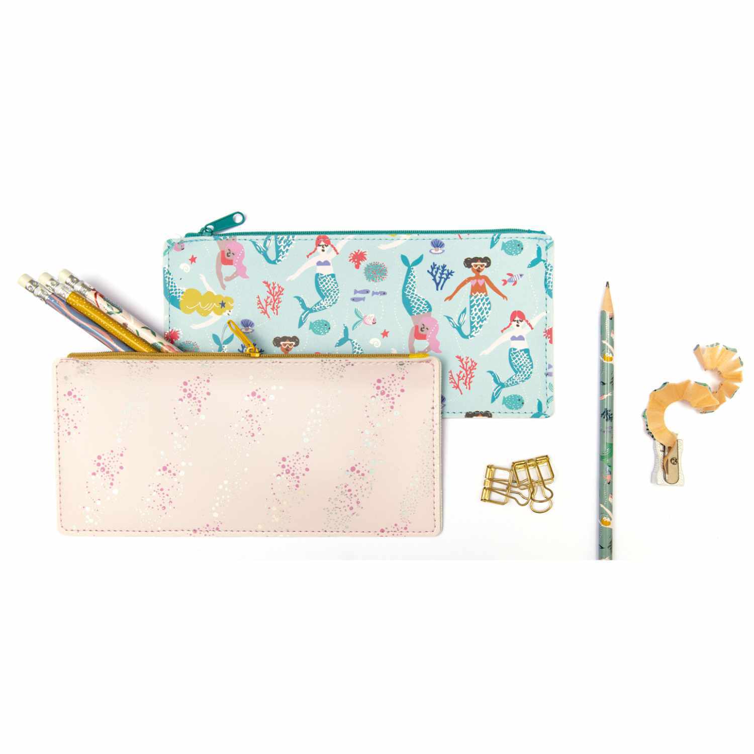 Etui 0,5x10x21,5cm Farbe Rosa/Gold von Rico Design
