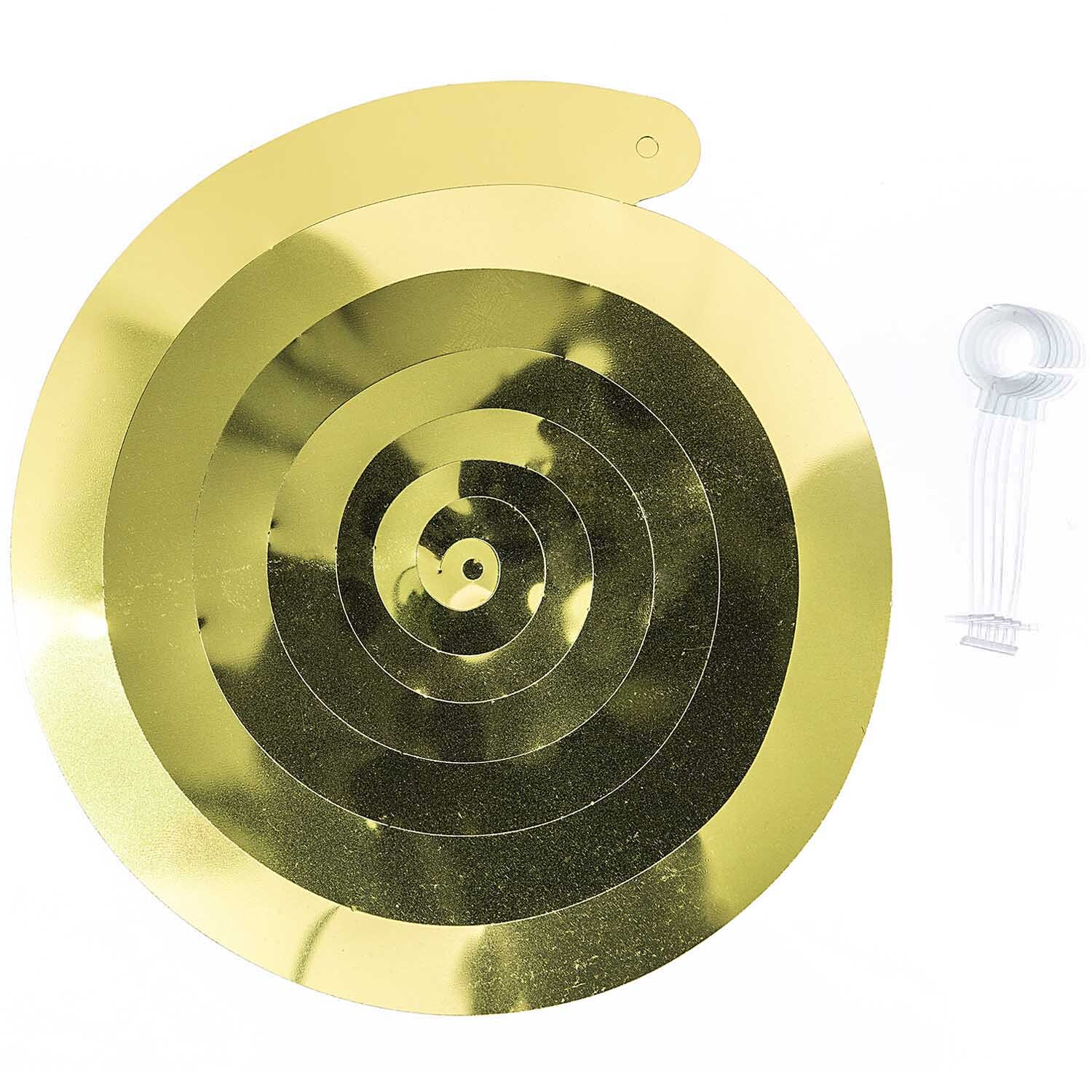 Spiral streamers 50cm 6 pieces colour Gold from Rico Design Spiralluftschlangen 50cm 6 Stück: Goldene Spiralen von Rico Design, ideal für festliche Dekorationen.