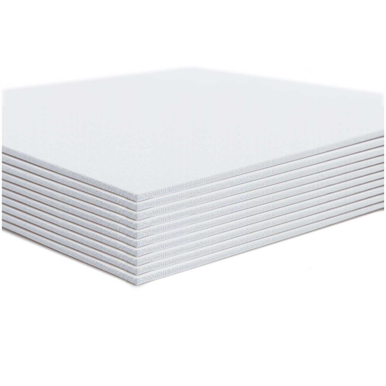 Prato Malkarton 5x5cm 10 Stück von Rico Design, gestapelte weiße Kartons für kreative Projekte.