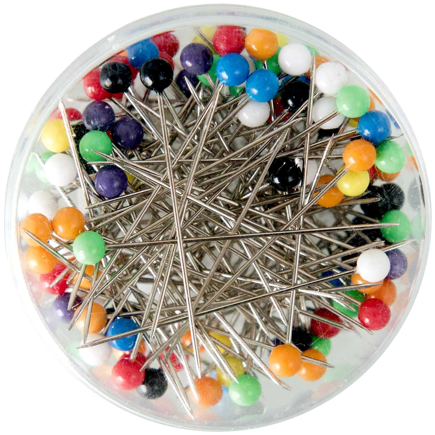 Pins multicoloured mix 100 pieces