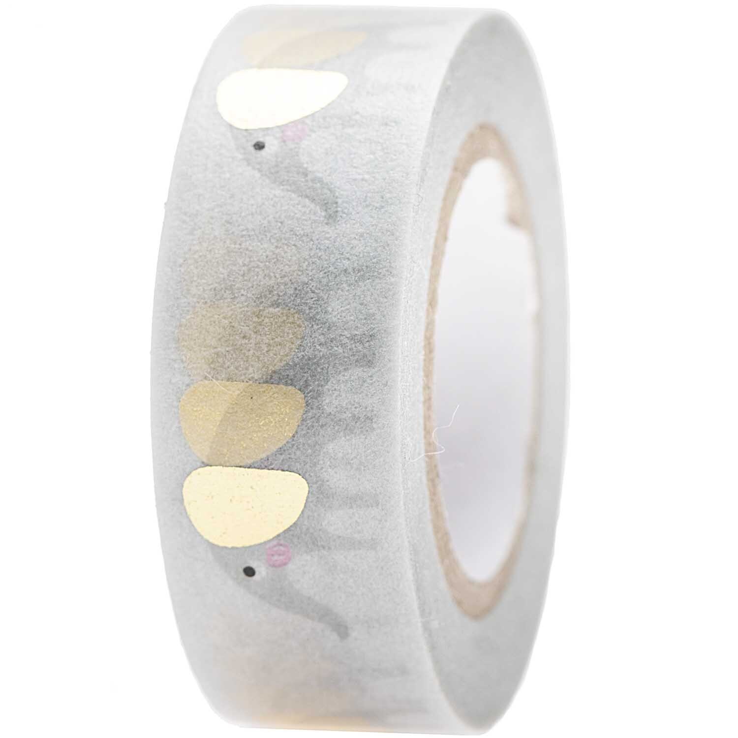 Paper Poetry Tape Hello Baby Elefanten mit Elefantenmotiv, 1,5 cm breit, 10 m lang, von Rico Design.
