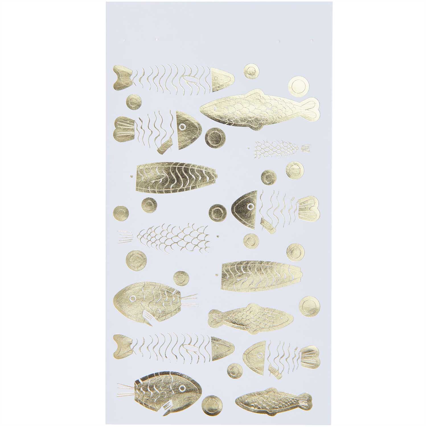 Paper Poetry Sticker Fische weiß-gold 4 Blatt von Rico Design Paper Poetry Sticker Fische weiß-gold von Rico Design, zeigt goldene Fischmotive auf weißem Hintergrund. Ideal für kreative Projekte und Dekorationen.
