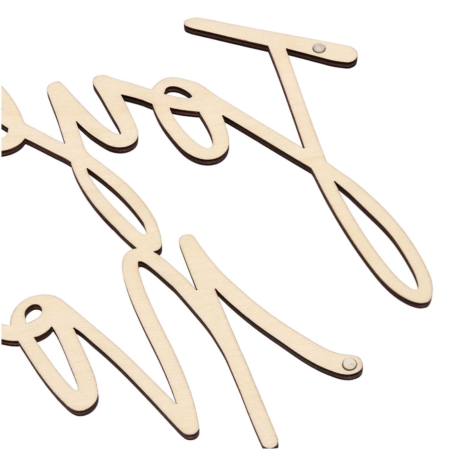 Holzschriftzug magnetisch "Joyeux Noël" 25,4x20,7cm von Rico Design