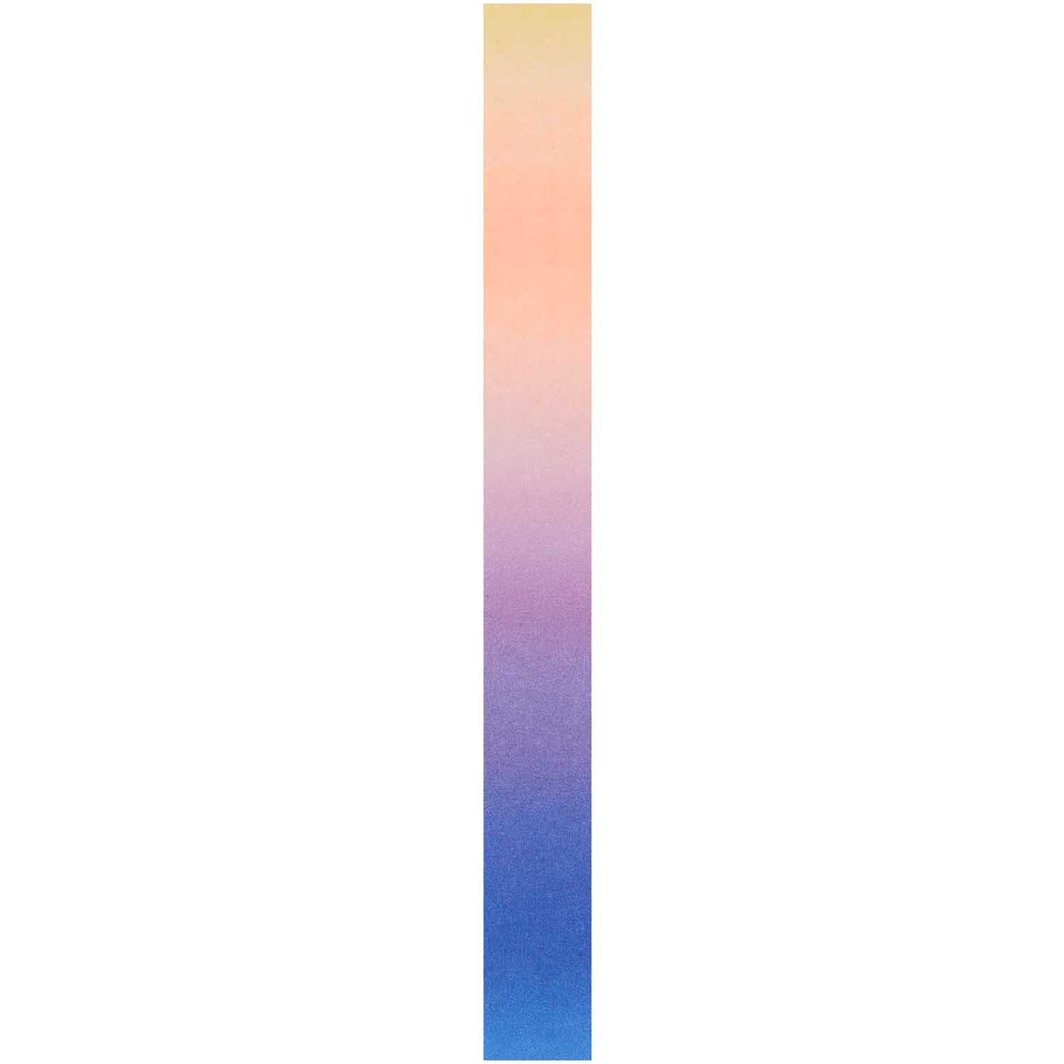 Paper Poetry Tape Regenbogen 15mm 10m Farbe Klassisch von Rico Design Paper Poetry Tape Regenbogen 15mm 10m von Rico Design zeigt einen sanften Farbverlauf von Orange zu Blau. Ideal für kreative Projekte.