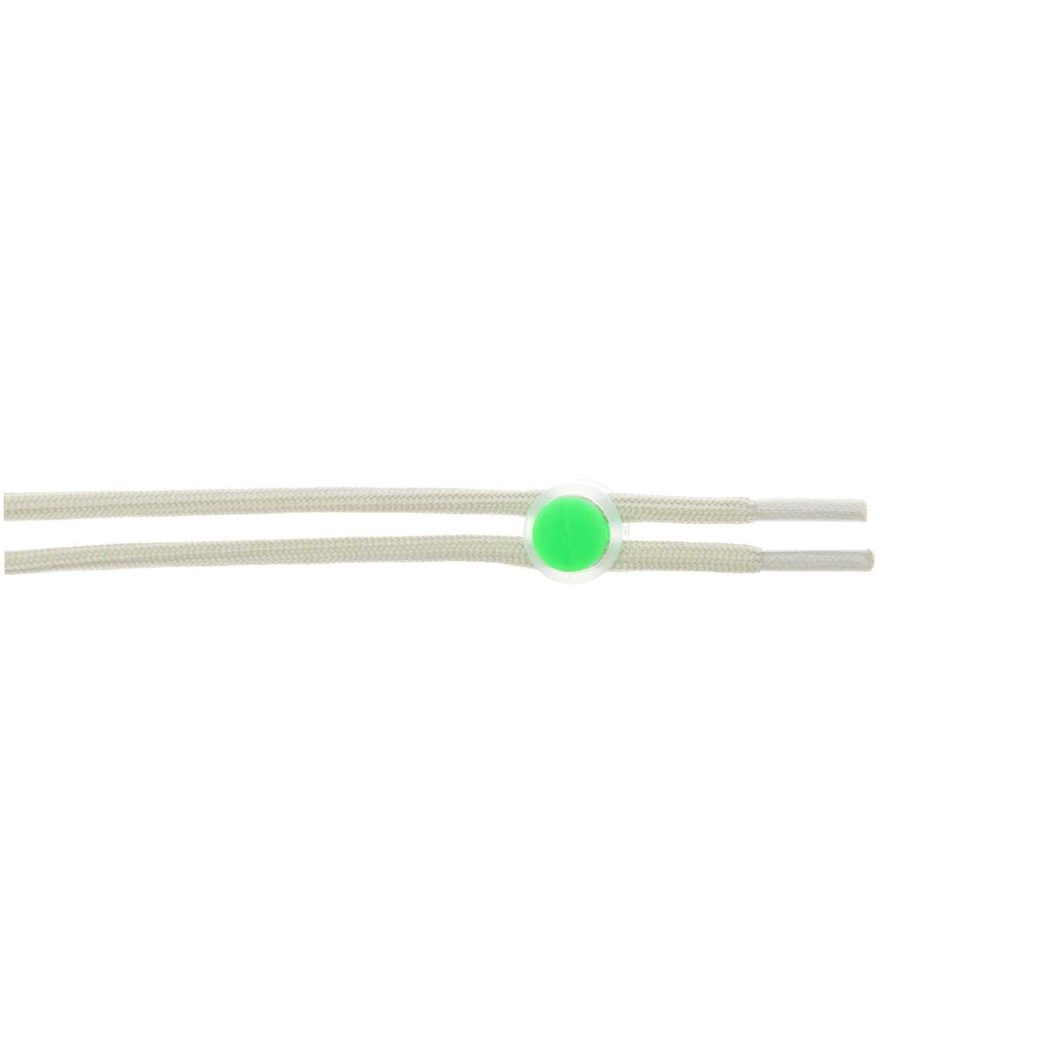 itoshii - Ponii Beads Verschlüsse neon 14x9mm 6 Stück von Rico Design Itoshii - Ponii Beads Verschlüsse neon, 14x9mm, 6 Stück. Bild zeigt grünen Verschluss auf weißen Schnüren. Ideal für DIY-Projekte.