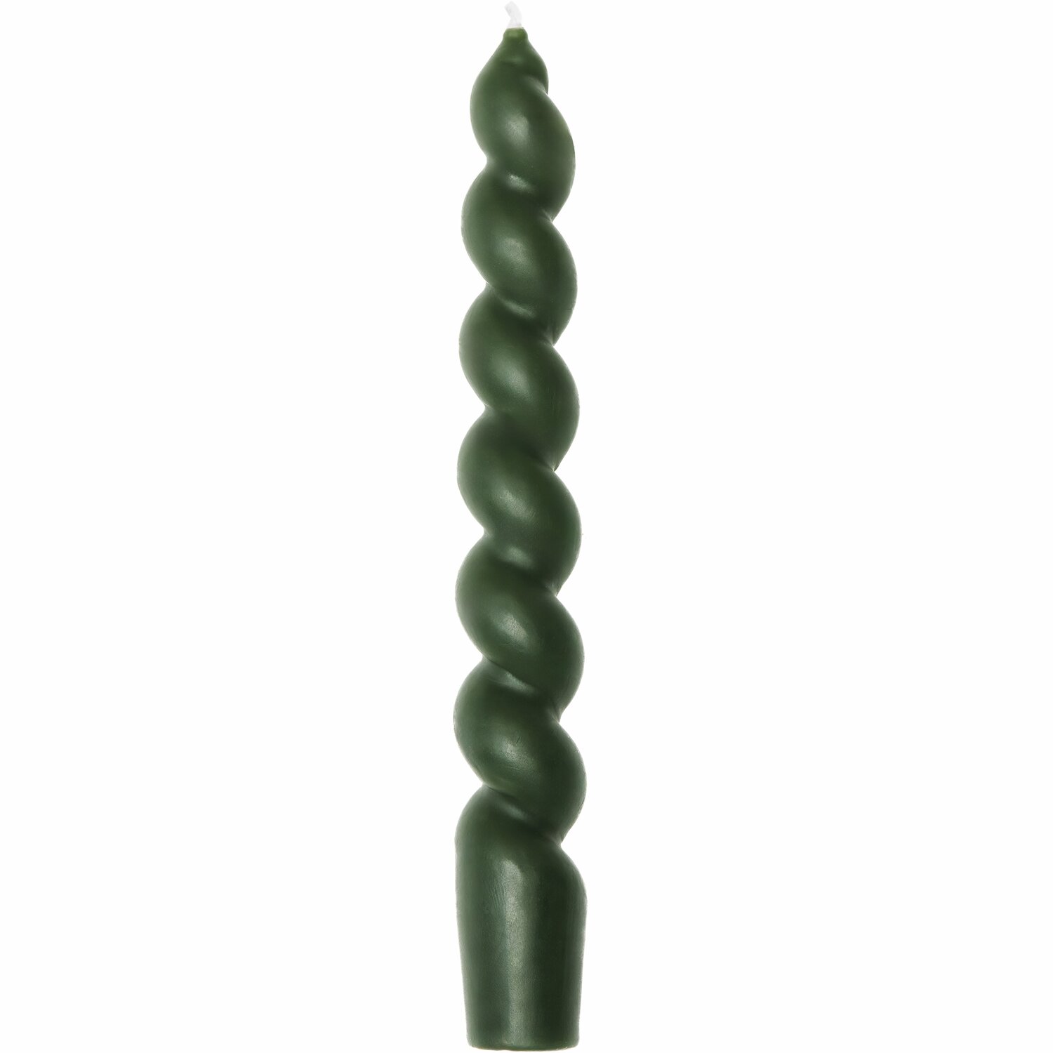 Bougie spirale Ø 2,4 x 18,5 cm Couleur Vert foncé from Rico Design Spiralkerze von Rico Design in Dunkelgrün, elegant gedreht, ideal für stilvolle Dekorationen.
