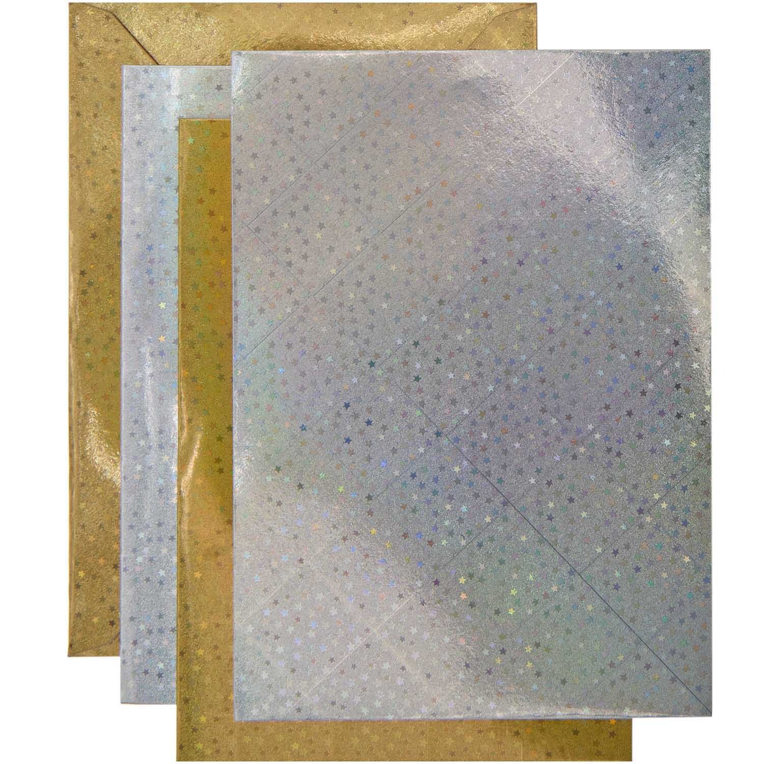 Paper Poetry Kartenset Sterne gold/silber A7/C7 20-teilig von Rico Design Paper Poetry Kartenset Sterne in A7/C7 zeigt glänzende Karten in Gold und Silber, ideal für festliche Anlässe. 20-teiliges Set von Rico Design.