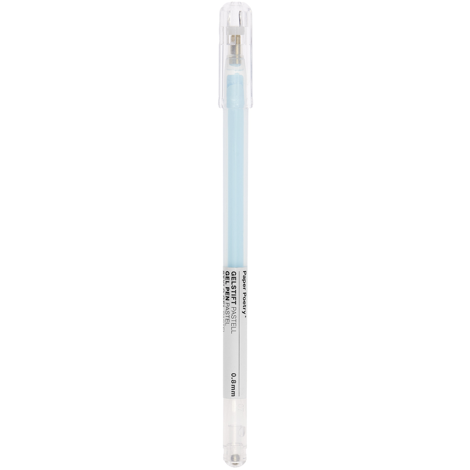 Gel pen pastel 0.8mm colour Blue from Rico Design Gelstift Pastell 0,8mm von Rico Design in zartem Blau, ideal für kreative Projekte.
