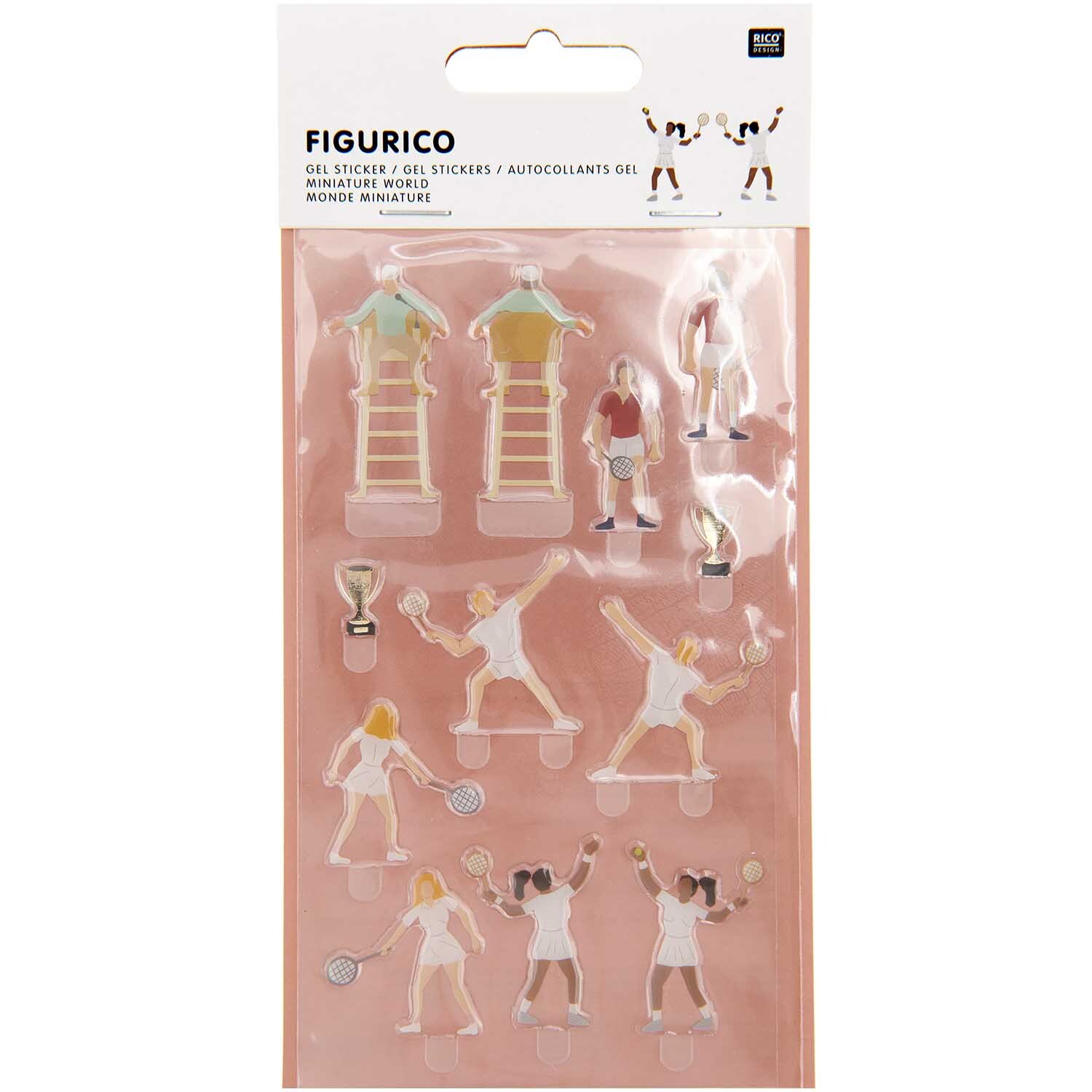 Figurico Gelsticker Tennisspieler von Rico Design