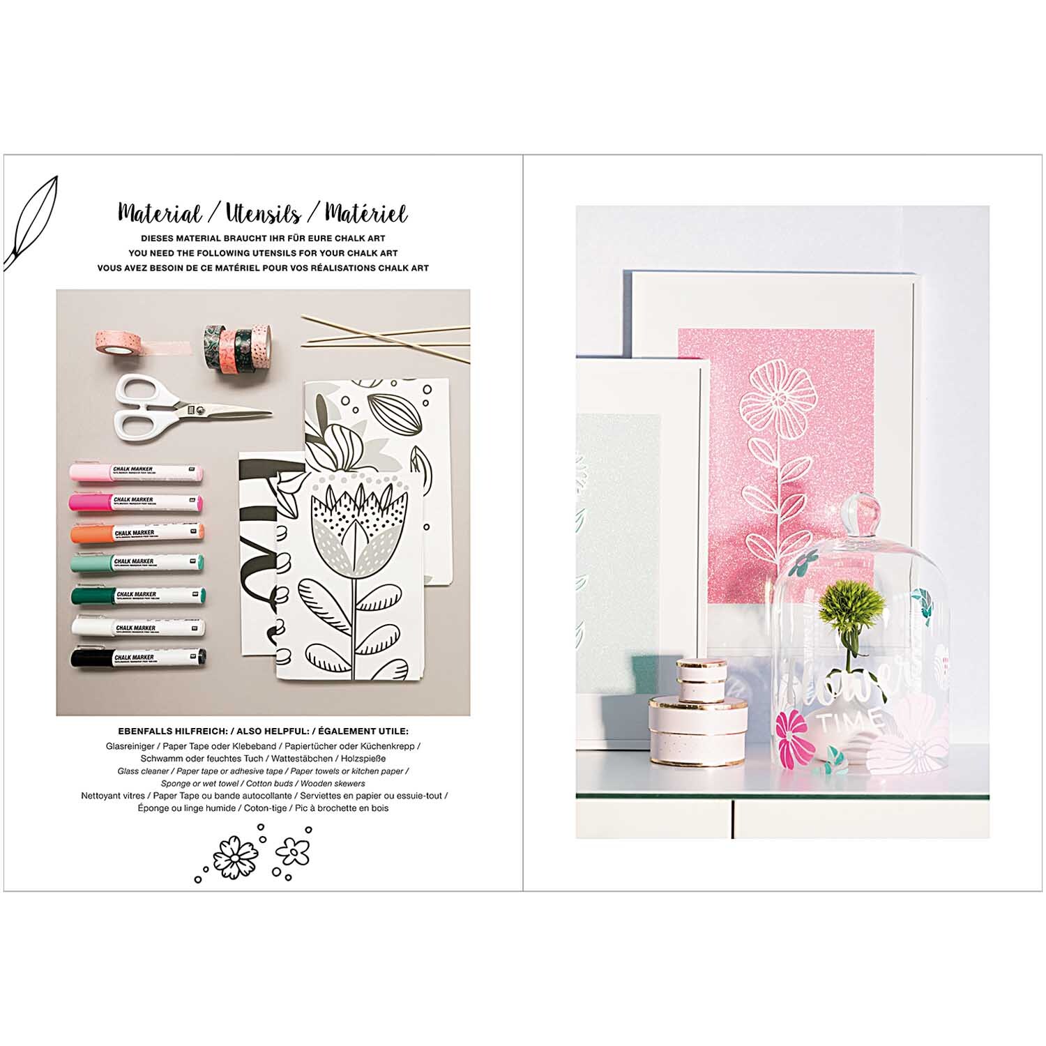 Vorlagenmappe Flowers and Plants Fenster- und Glasmalerei mit Kreidestiften von Rico Design Vorlagenmappe Flowers and Plants: Kreatives Set für Fenster- und Glasmalerei mit Kreidestiften, inklusive floraler Designs und Zubehör.
