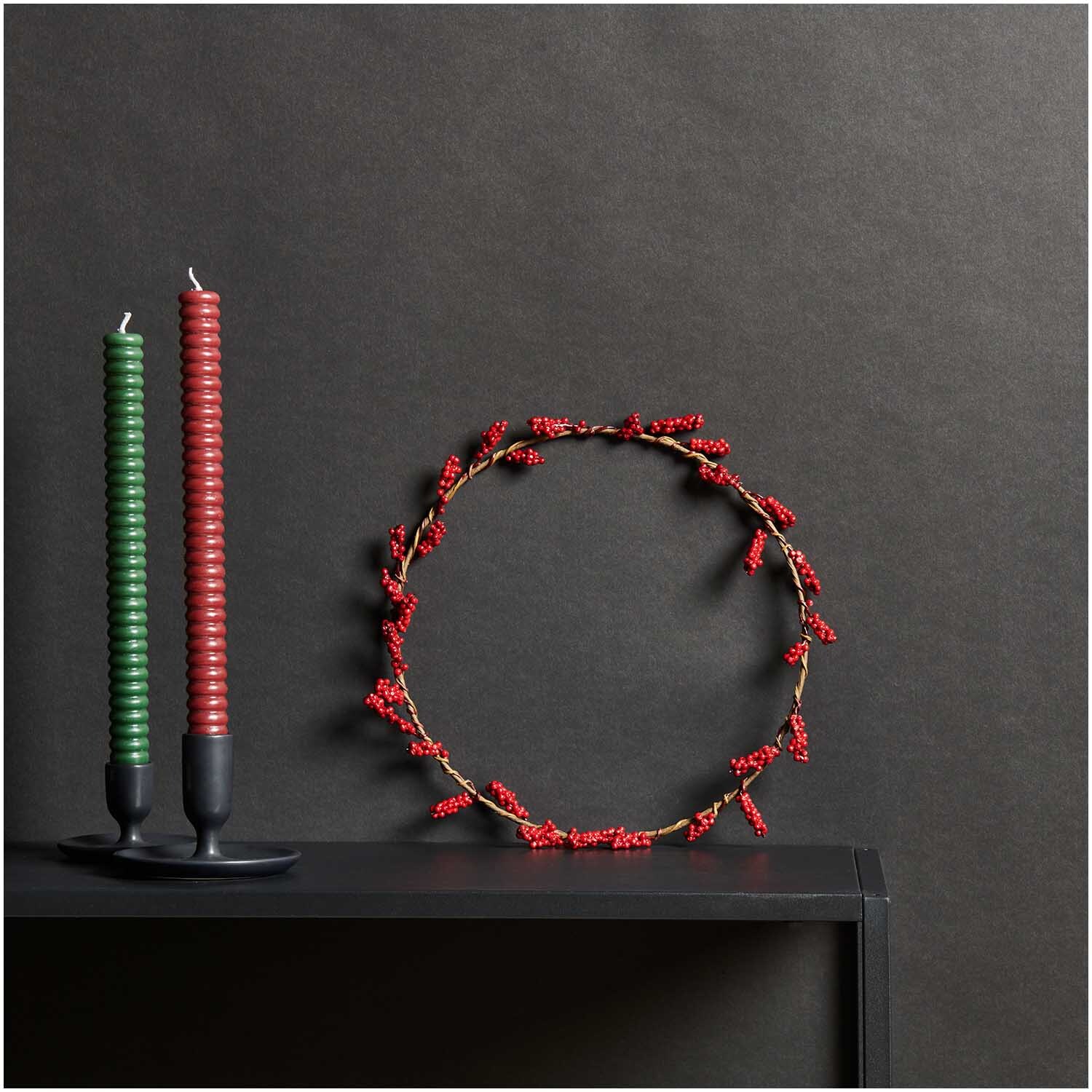 Beerenkranz rot 30cm von Rico Design