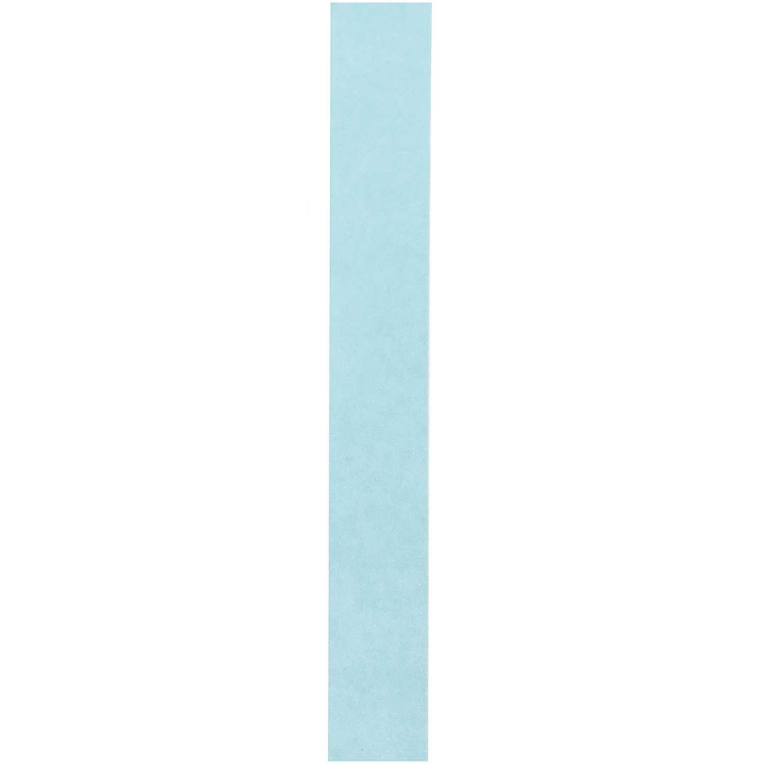 Paper Poetry Tape uni 15mm 10m Farbe Hellblau von Rico Design Paper Poetry Tape uni 15mm 10m von Rico Design in hellblau, vertikal auf schwarzem Hintergrund.