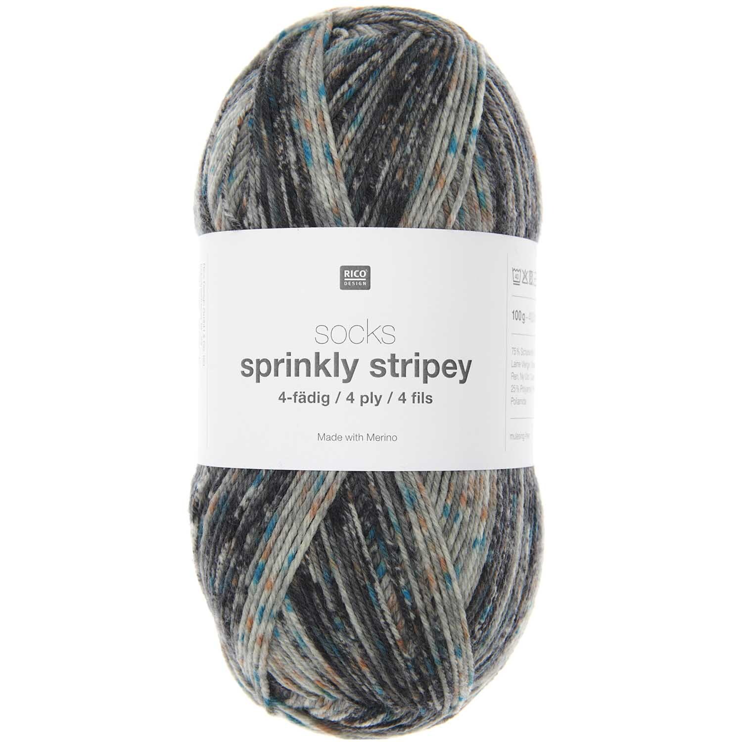 Rico Design Socks Sprinkly Striply 6-fädig