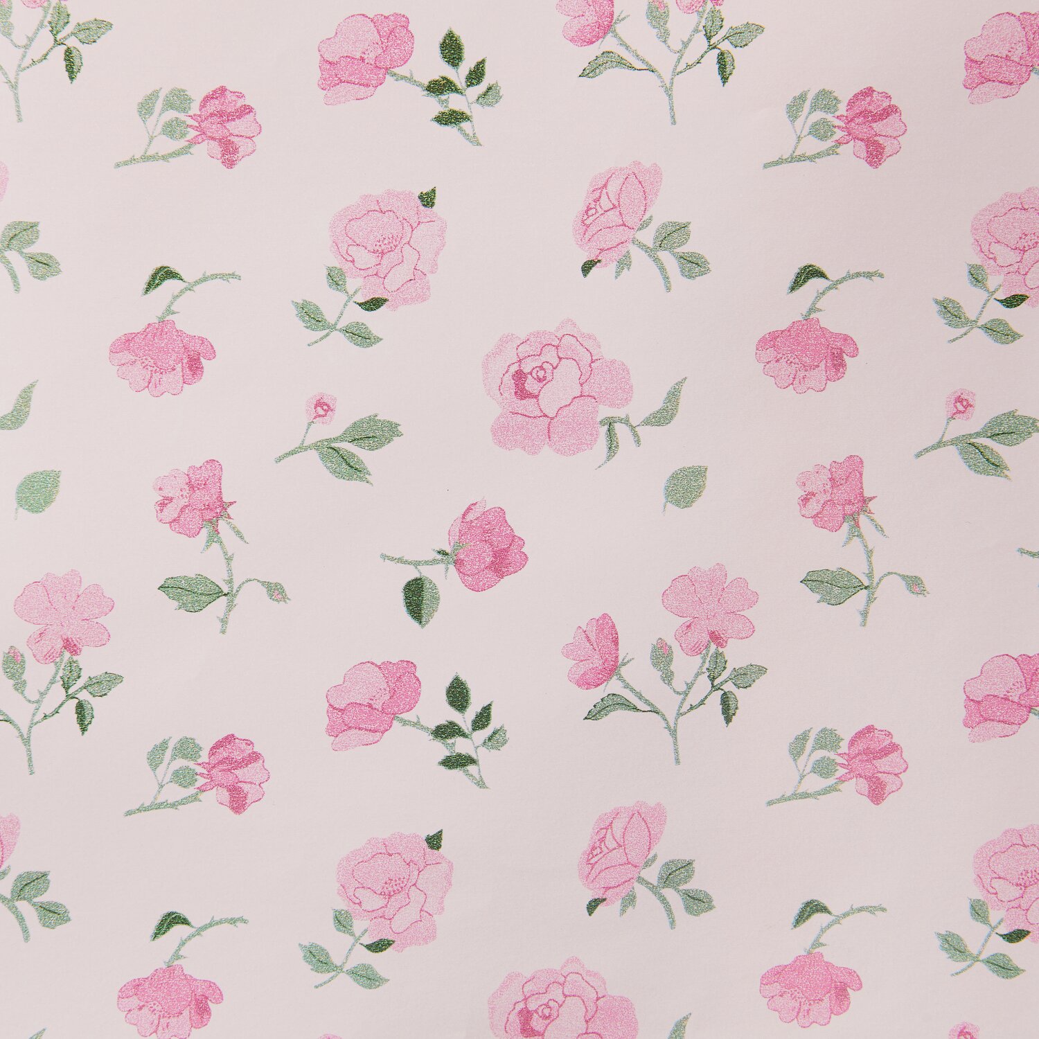 Geschenkpapier Rosen 200x70cm 80g/m² von Rico Design Geschenkpapier Rosen mit rosa Blumenmuster auf hellem Hintergrund, 200x70cm, 80g/m². Ideal für stilvolle Verpackungen.