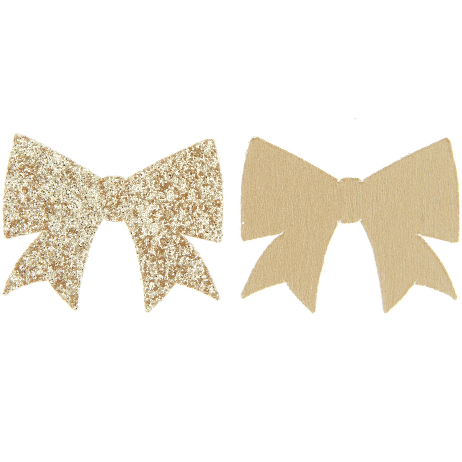 Streudekoration Schleifen Glitzer 20g 30x25mm Farbe Gold von Rico Design Streudekoration Schleifen Glitzer von Rico Design: Zwei goldene Schleifen, eine glitzernd, eine matt, ideal für festliche Dekorationen.