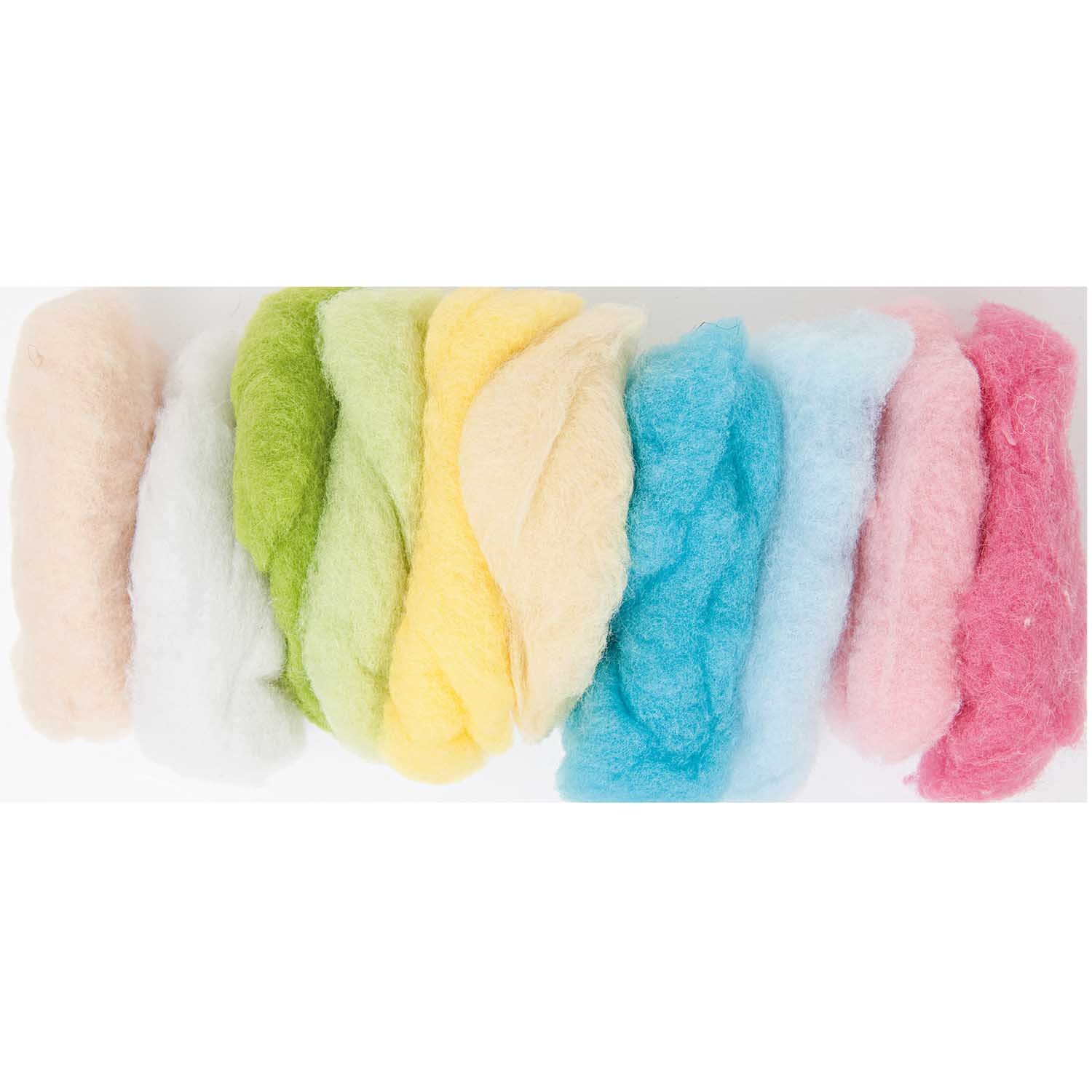 Schafwolle pastellmix 100g von Rico Design in sanften Pastelltönen, ideal für kreative Projekte.