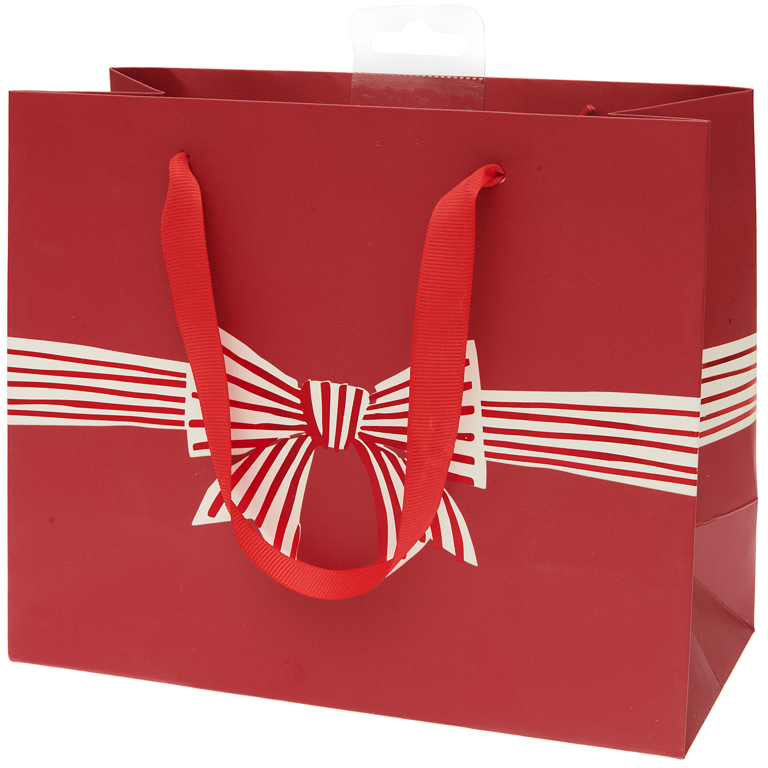 Geschenktüte Schleife S 22x18x10cm Farbe Dunkelrot von Rico Design