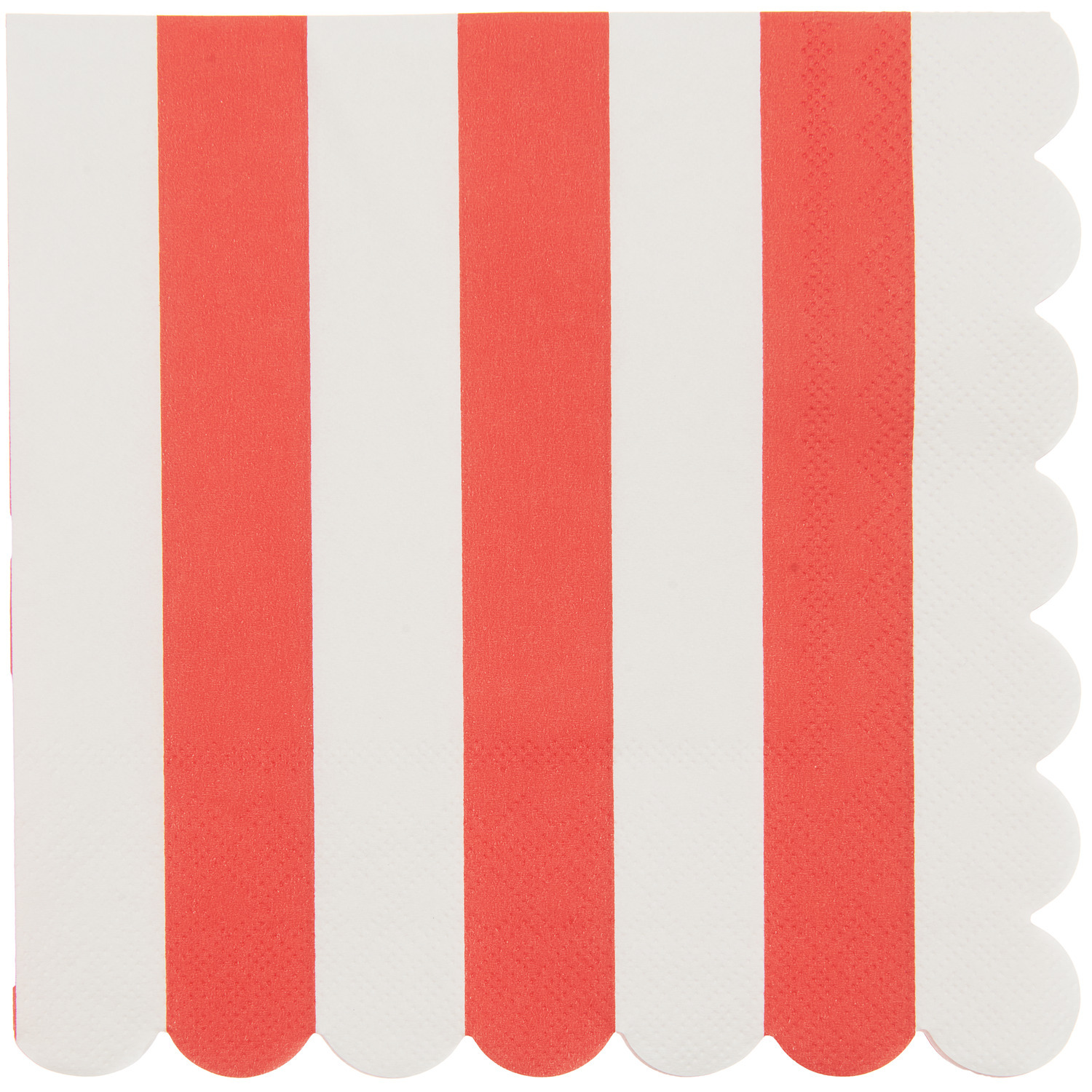 Servietten mit Streifen, rot/weiß, 32x31,5cm, 20 Stück. Ideal für festliche Anlässe.