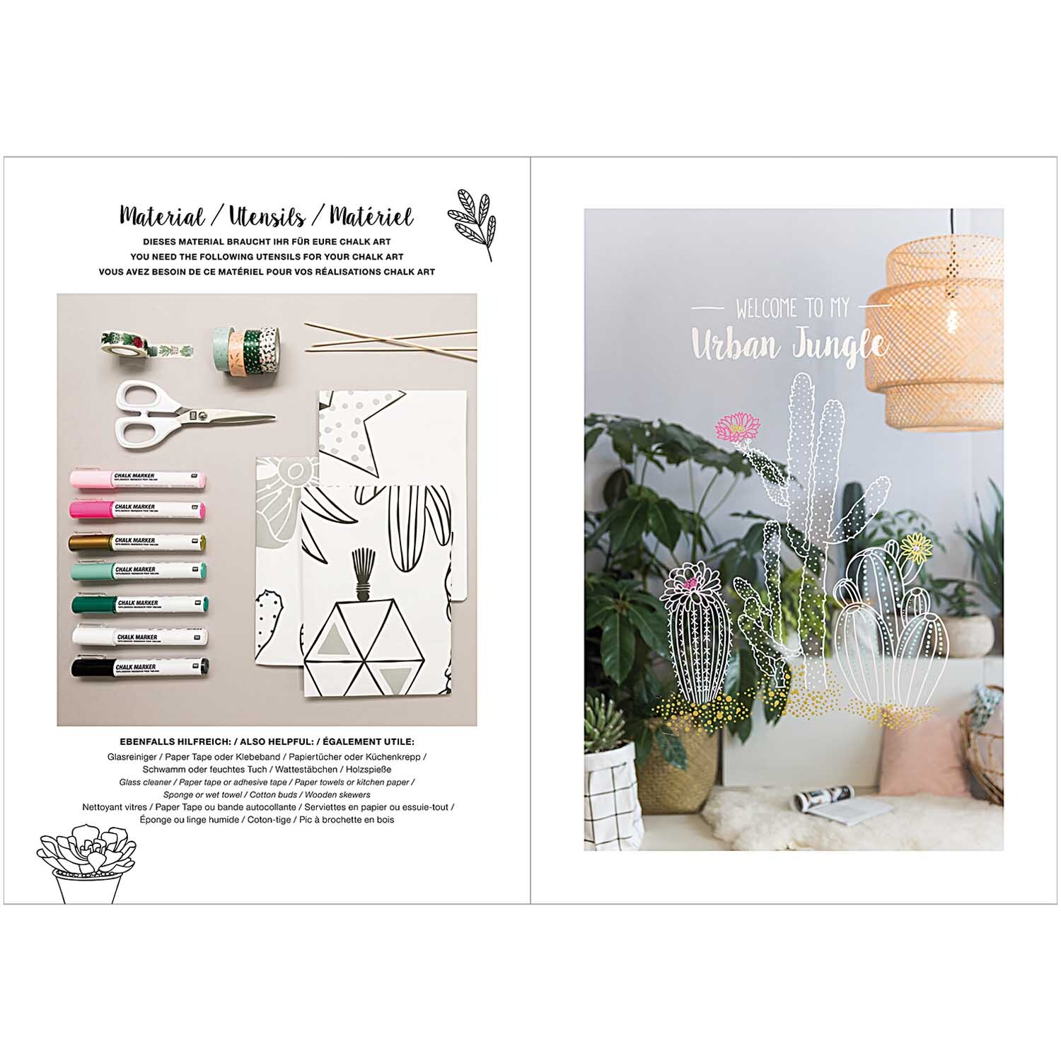 Vorlagenmappe Hygge Fenster- und Glasmalerei mit Kreidestiften von Rico Design Vorlagenmappe Hygge Fenster- und Glasmalerei mit Kreidestiften zeigt kreative Designs und Materialien für stilvolle Dekorationen.