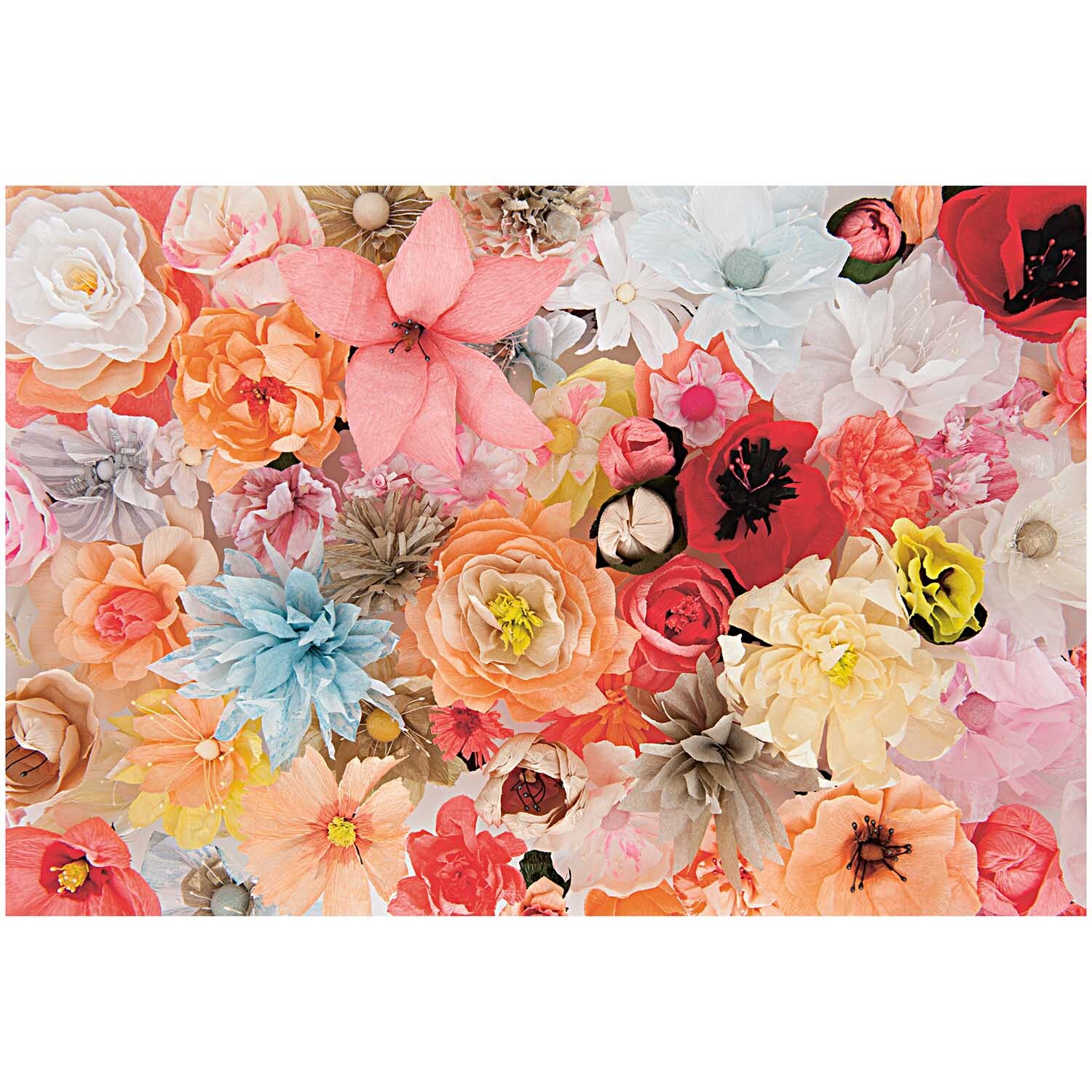 Floristenkrepp 25x250cm Farbe Curry von Rico Design Floristenkrepp von Rico Design in Curry, 25x250cm. Bunte Papierblumen in verschiedenen Formen und Farben.
