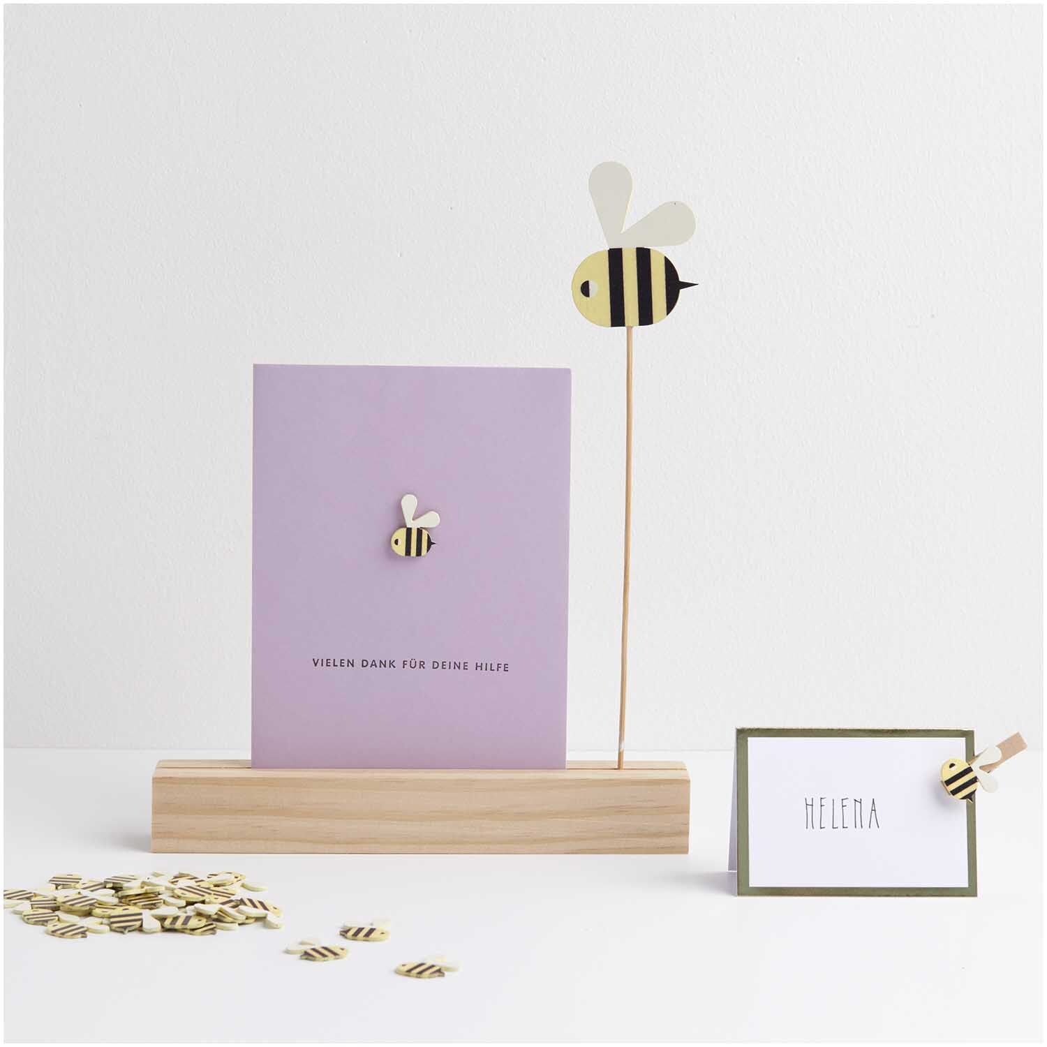 Holzsticker Bienen 24 Stück von Rico Design