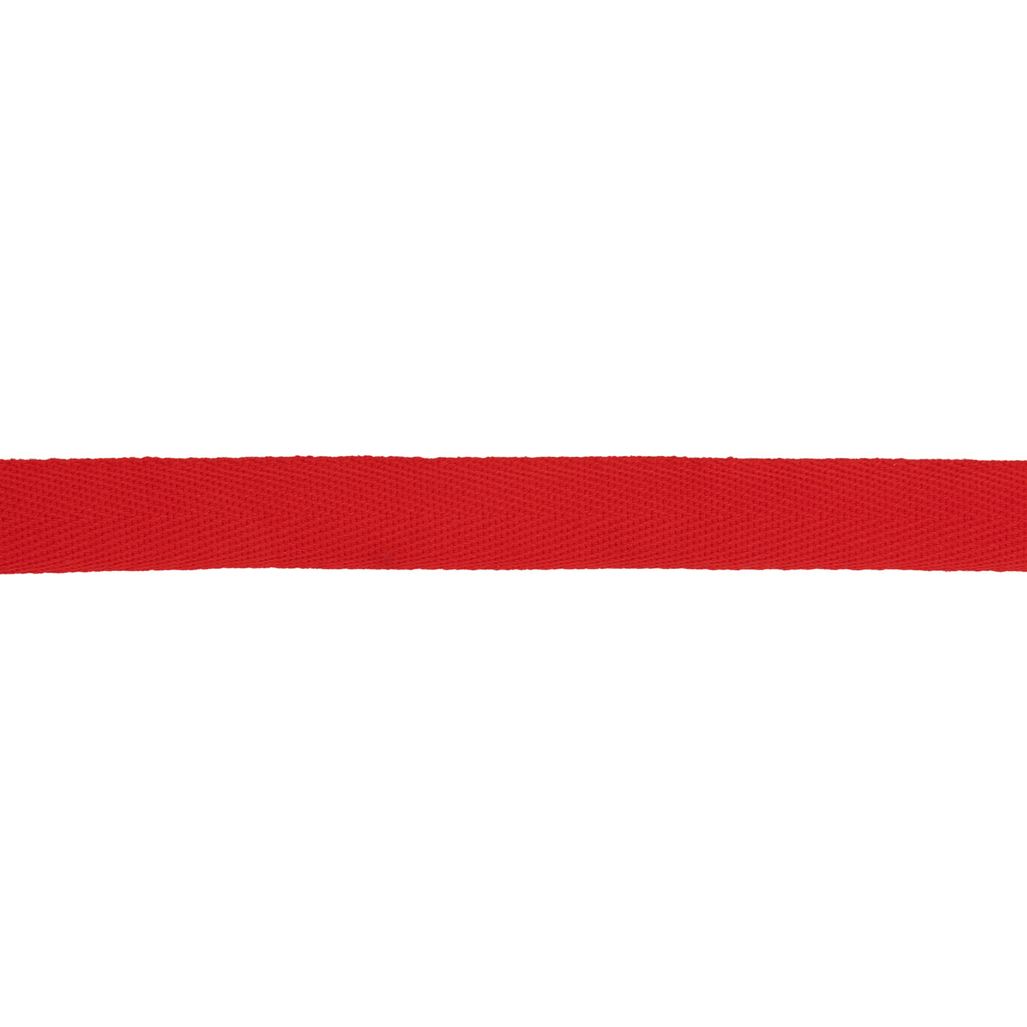 Baumwollband Rot: Ein schlichtes, rotes Band von Rico Design, ideal für kreative Projekte.