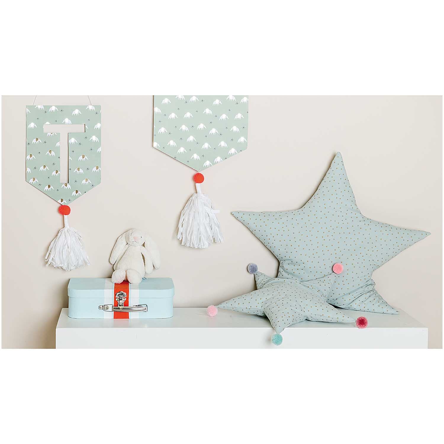 Paper Poetry Motivkarton Baby Elefanten 50x70cm von Rico Design