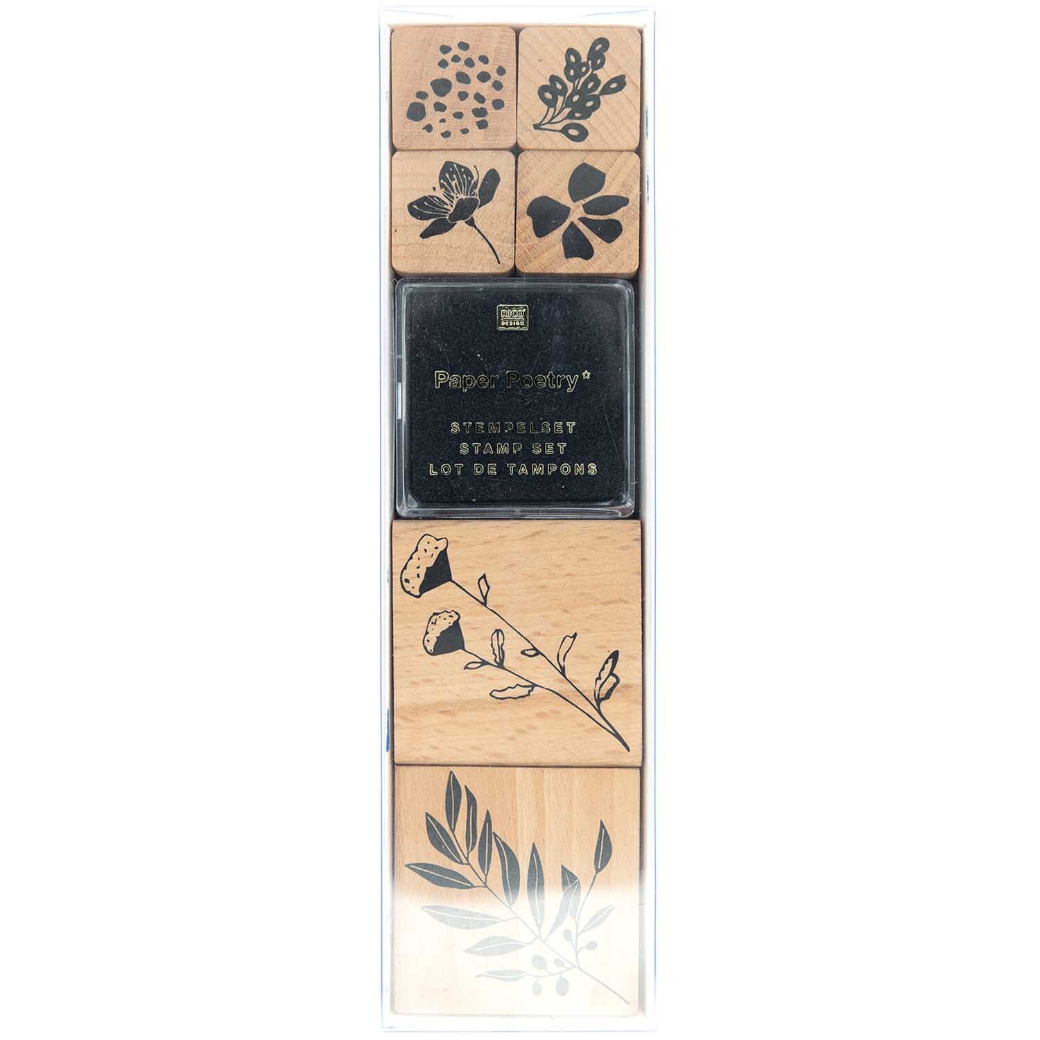 Paper Poetry Stempelset Funny Fall 7-teilig von Rico Design