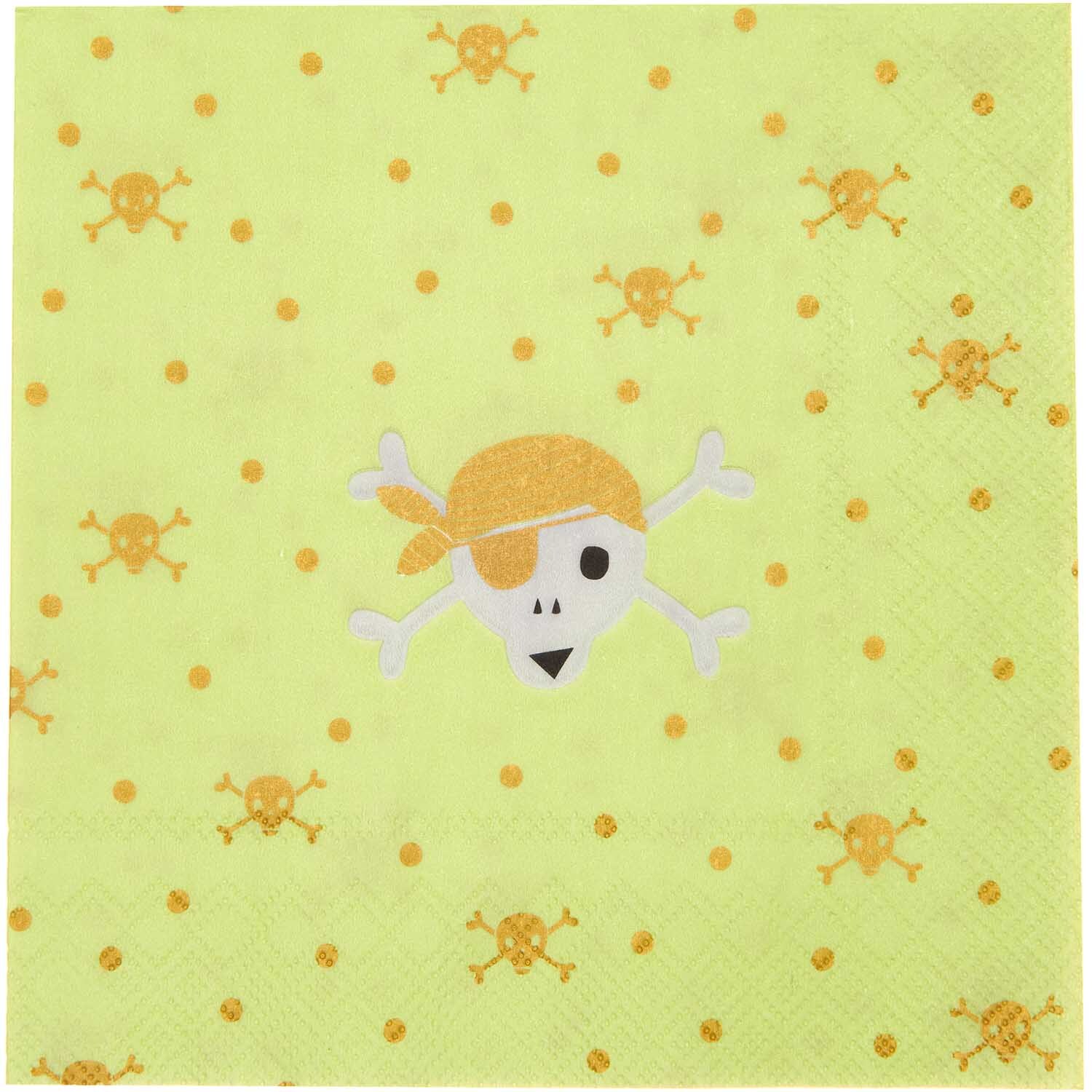 Serviette Pirat 33x33cm 20 Stück von Rico Design Serviette Pirat 33x33cm 20 Stück mit Piratenmotiv auf bunter Serviette von Rico Design. Ideal für Partys.